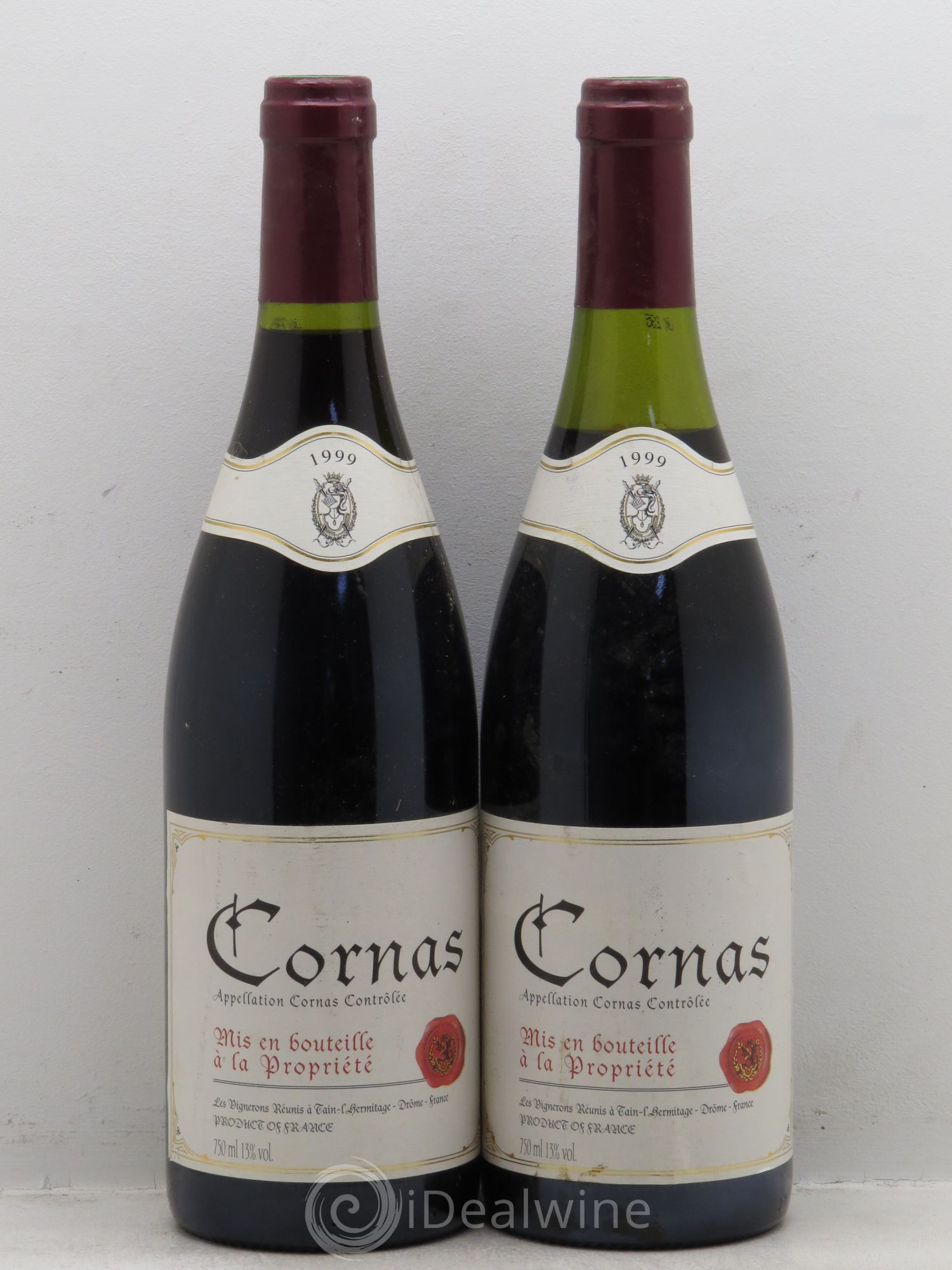 Cornas Vignerons Réunis Tain Hermitage 1999 - Posten von 2 Flaschen - 0