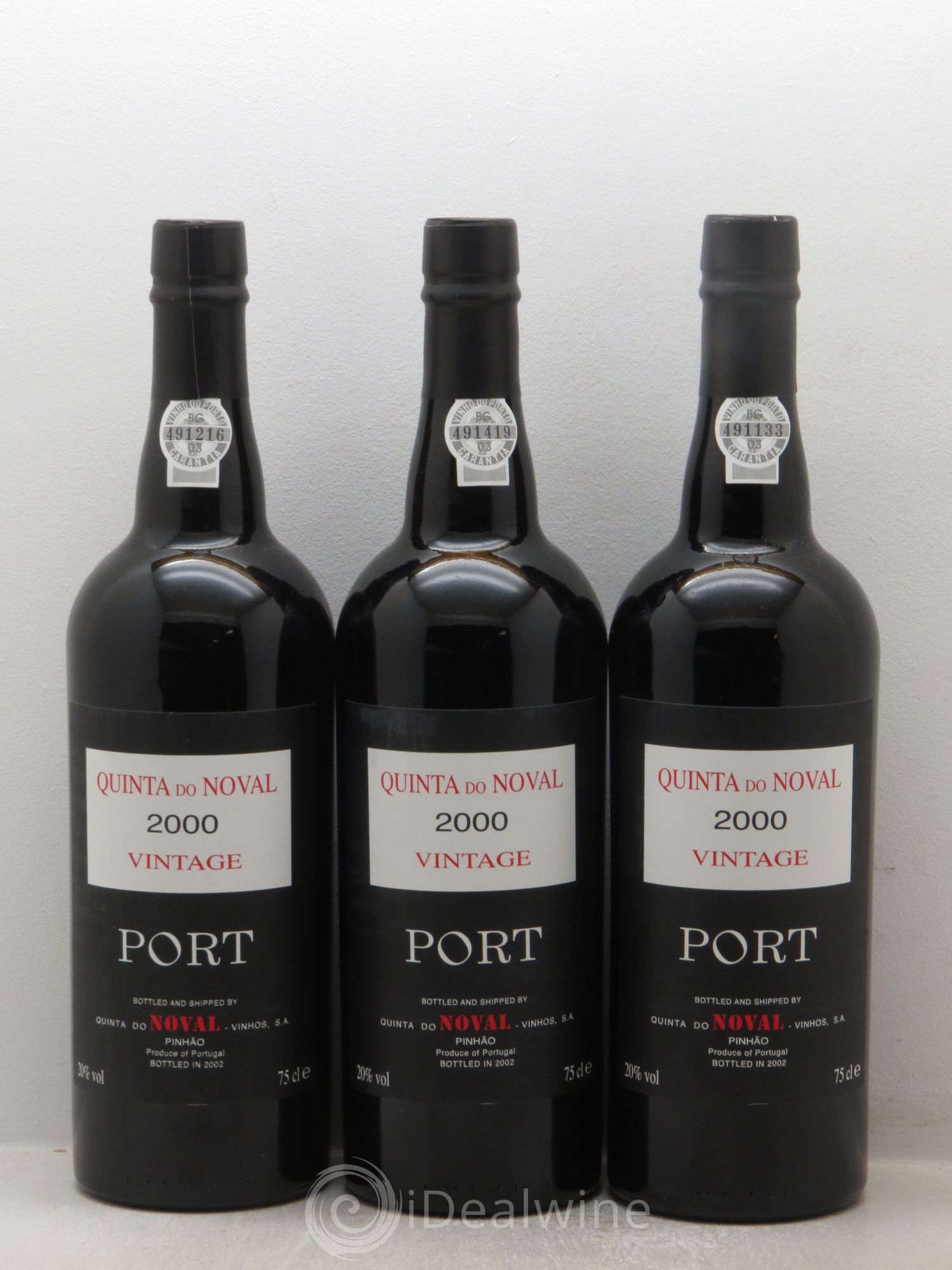 Porto Quinta Do Noval Vintage 2000 - Lot de 3 bouteilles - 0