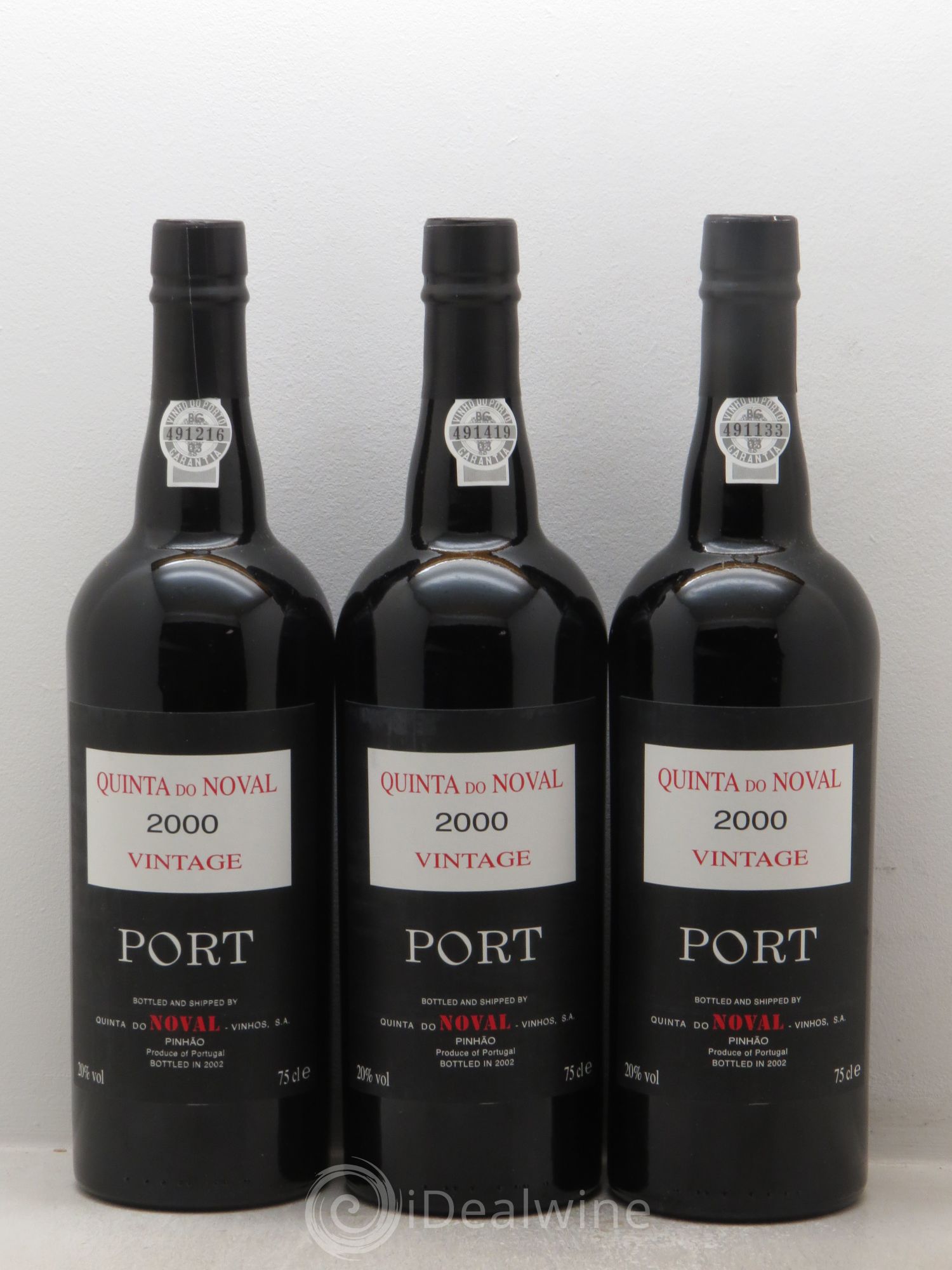 Porto Quinta Do Noval Vintage 2000 - Lot de 3 bouteilles - 0
