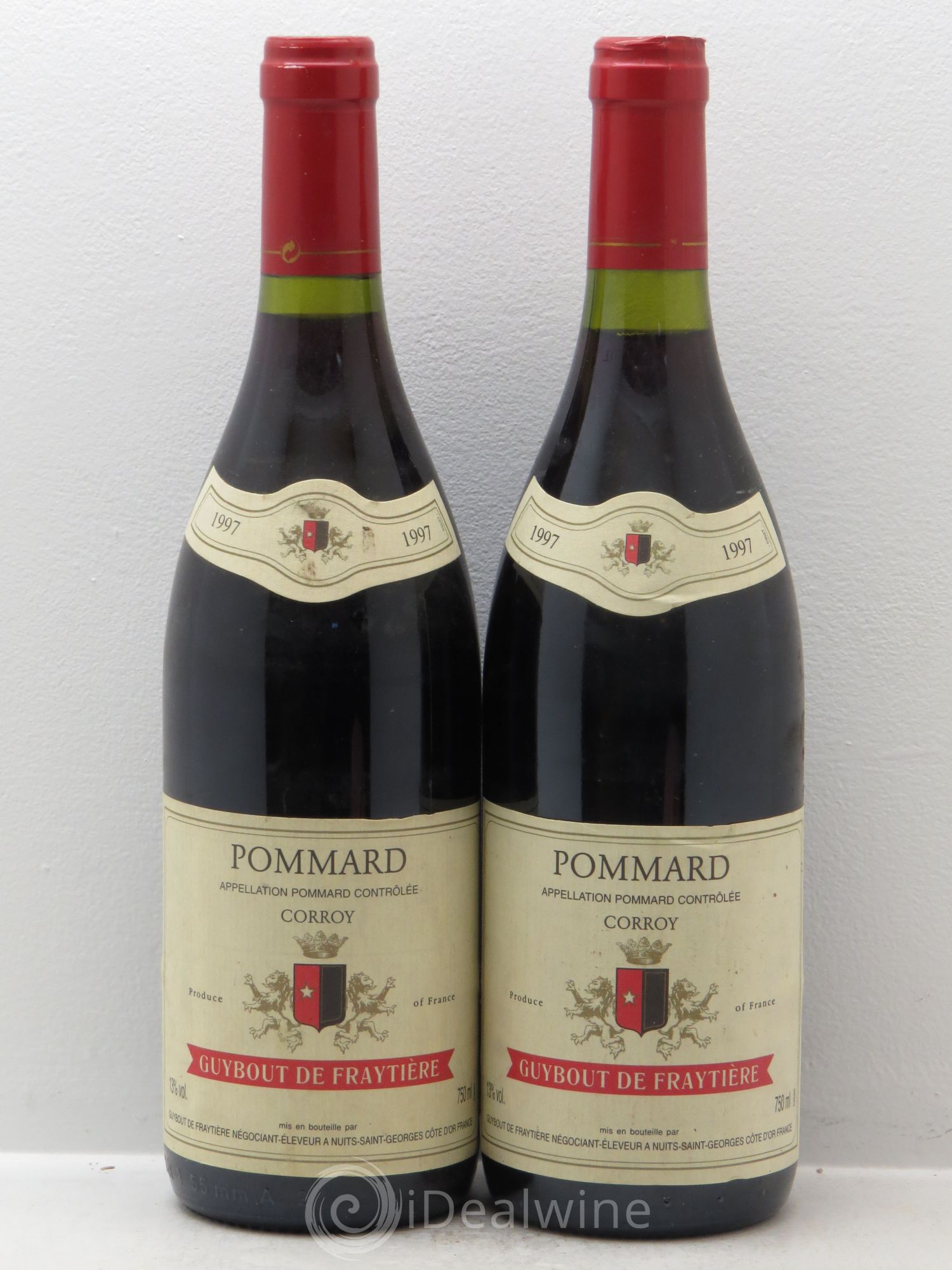 Pommard Corroy - Guybout de Fraytière (sans prix de réserve) 1997 - Posten von 2 Flaschen - 0