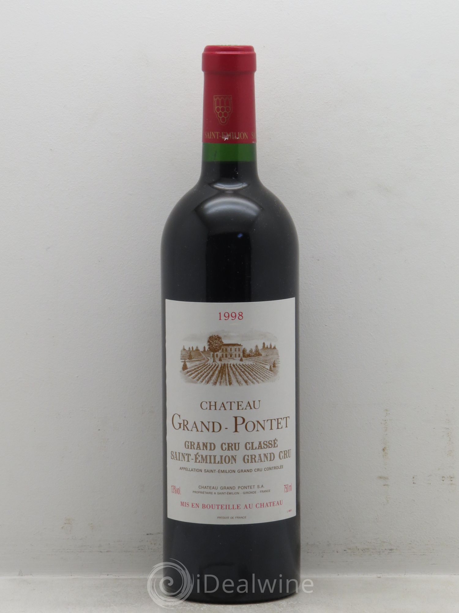 Château Grand Pontet Grand Cru Classé 1998 - Lot de 1 bouteille - 0