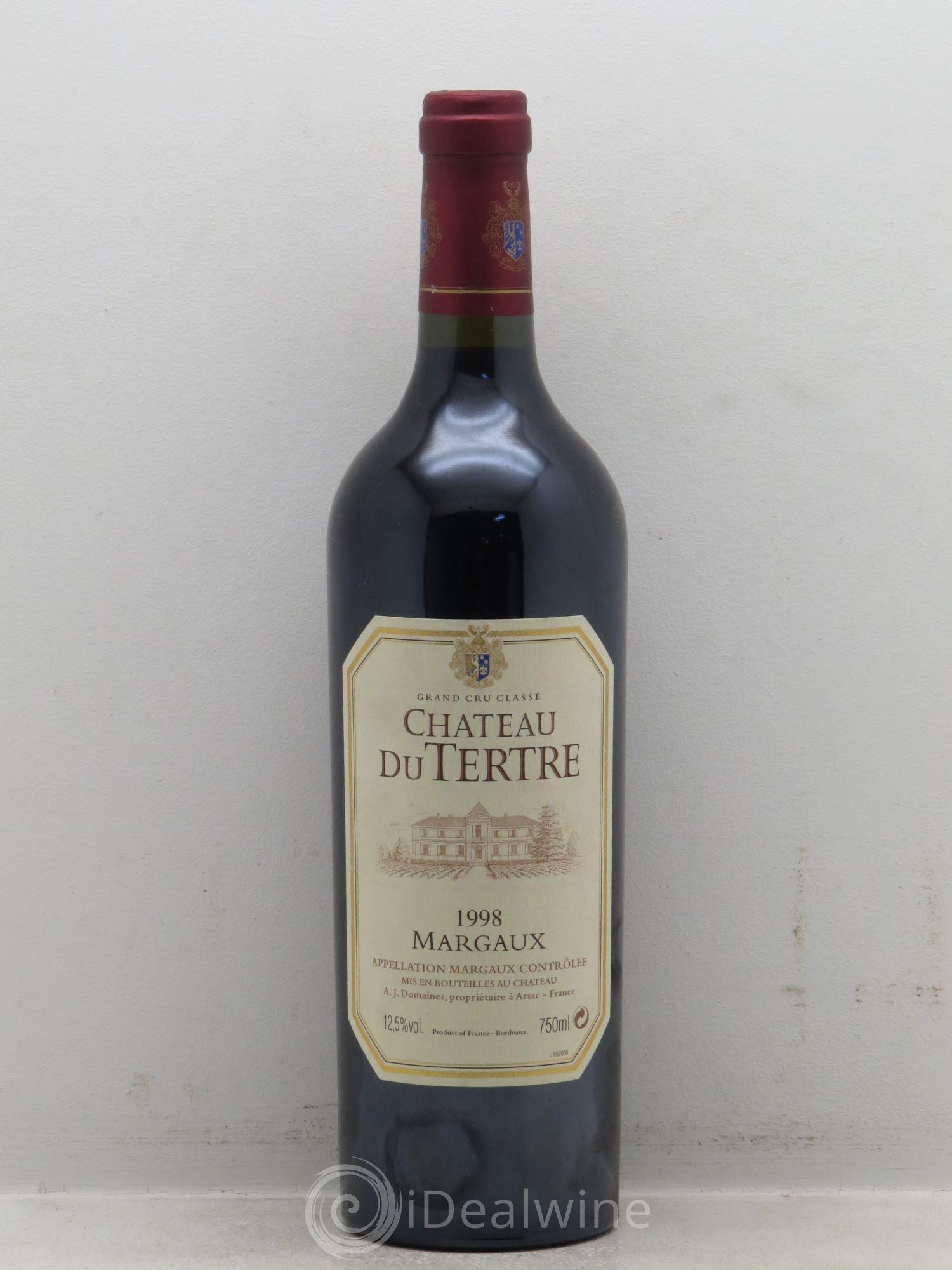 Château du Tertre 5ème Grand Cru Classé 1998 - Lot de 1 bouteille - 0