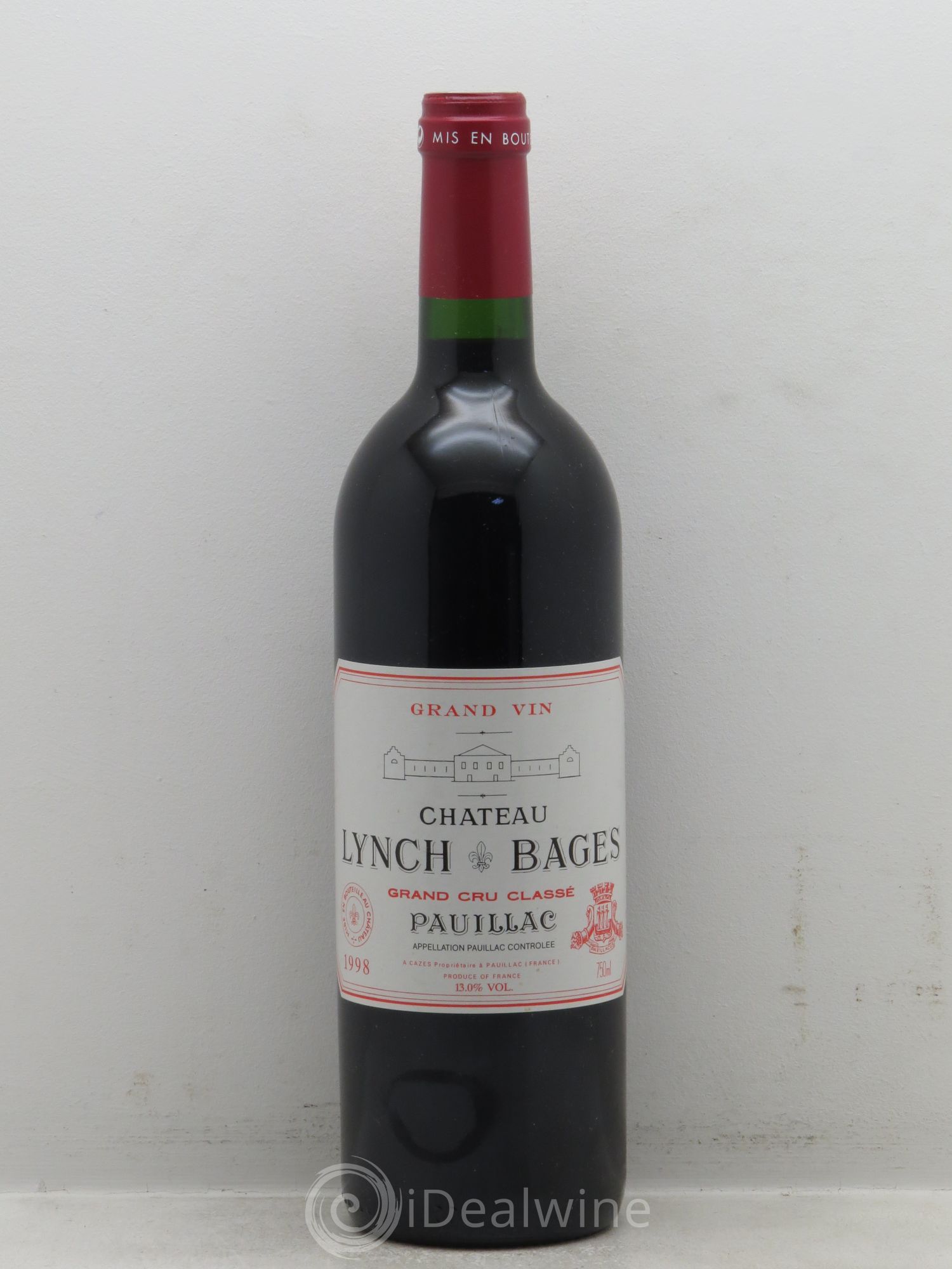 Château Lynch Bages 5ème Grand Cru Classé 1998 - Lot de 1 bouteille - 0