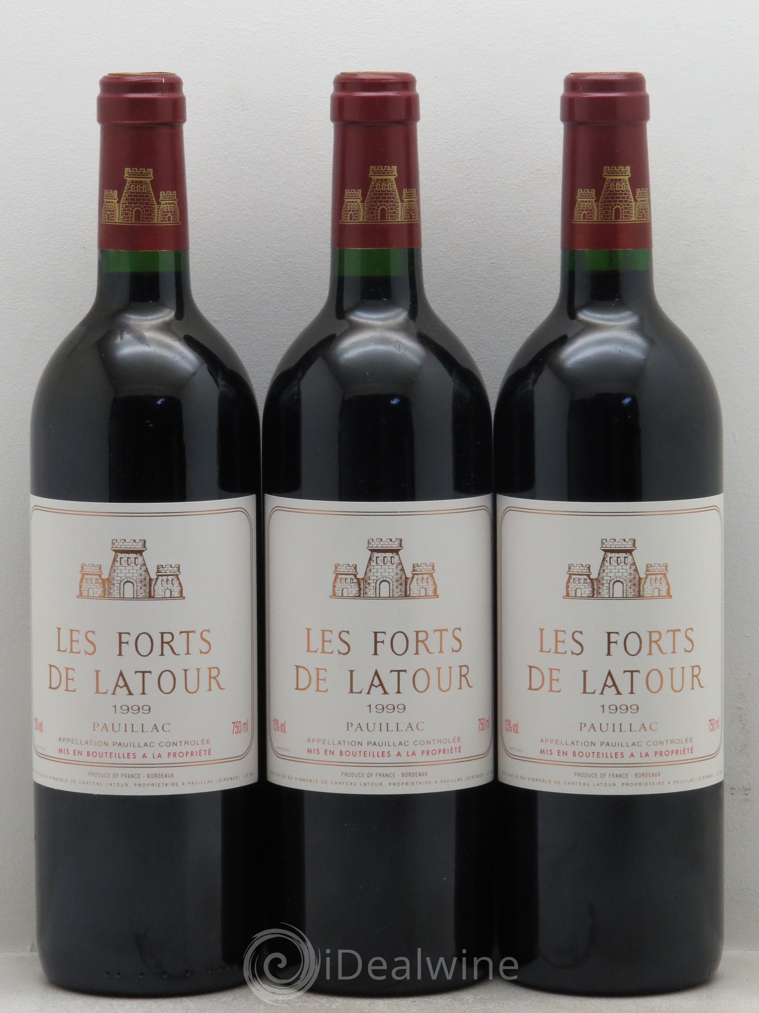 Les Forts de Latour Second Vin 1999 - Lot de 3 bouteilles - 0
