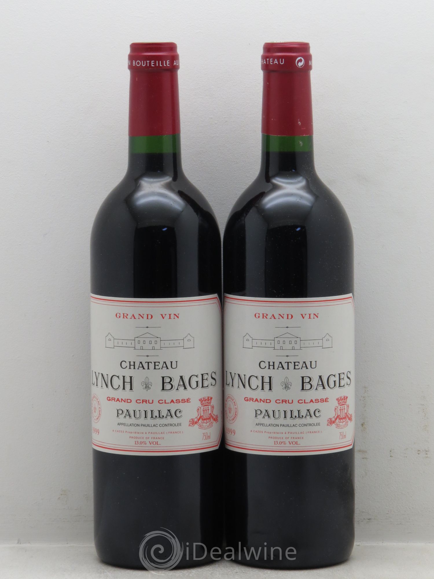 Château Lynch Bages 5ème Grand Cru Classé 1999 - Lot de 2 bouteilles - 0
