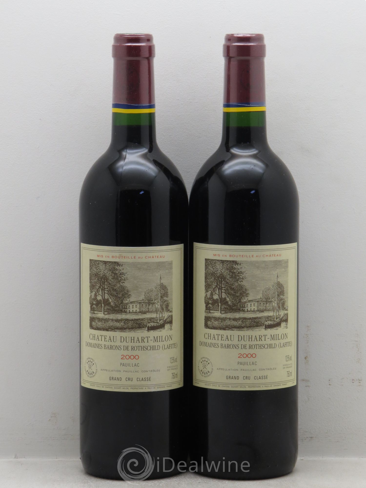 Château Duhart-Milon 4ème Grand Cru Classé 2000 - Lot de 2 bouteilles - 0