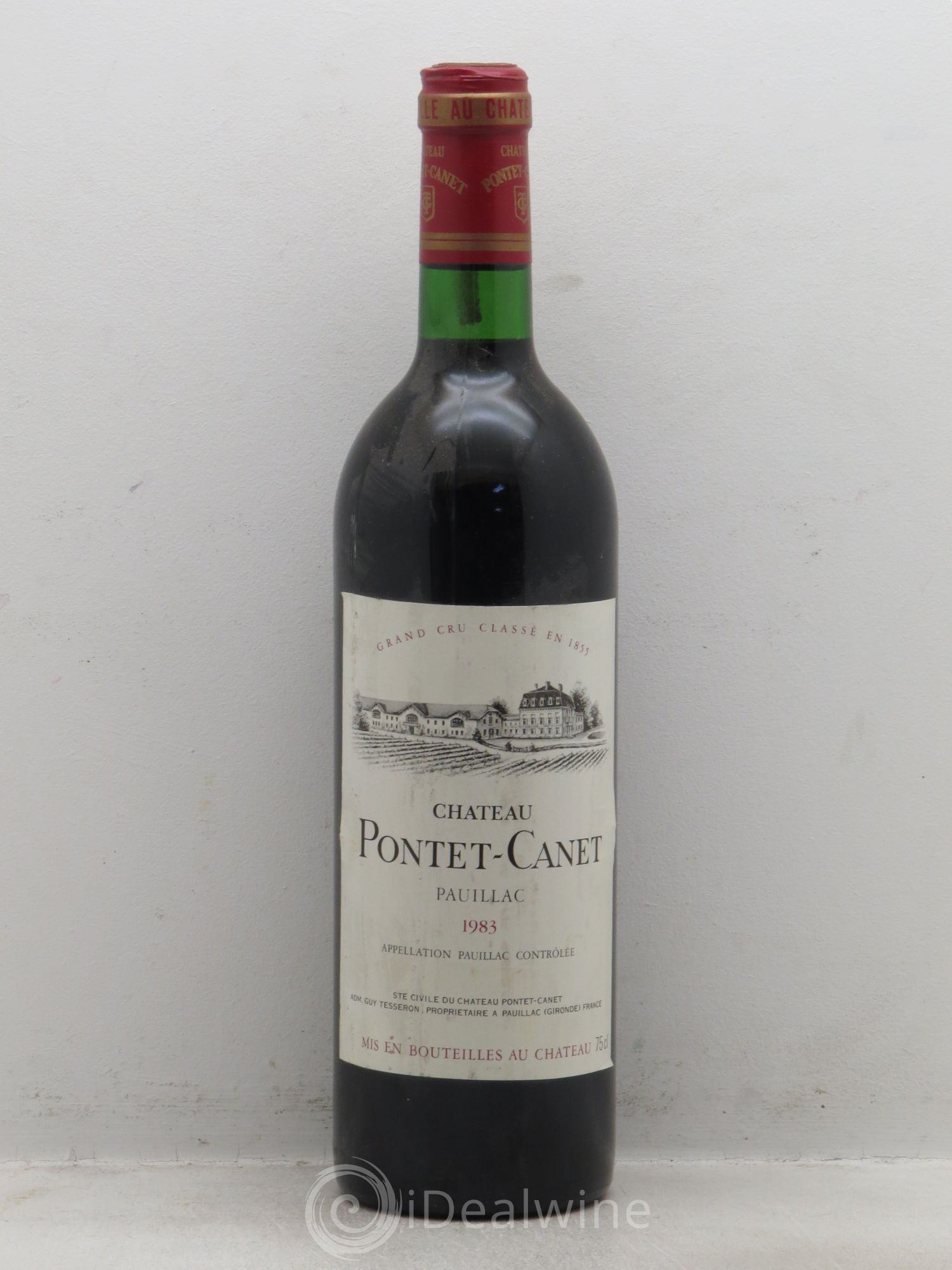 Château Pontet Canet 5ème Grand Cru Classé 1983 - Lot de 1 bouteille - 0