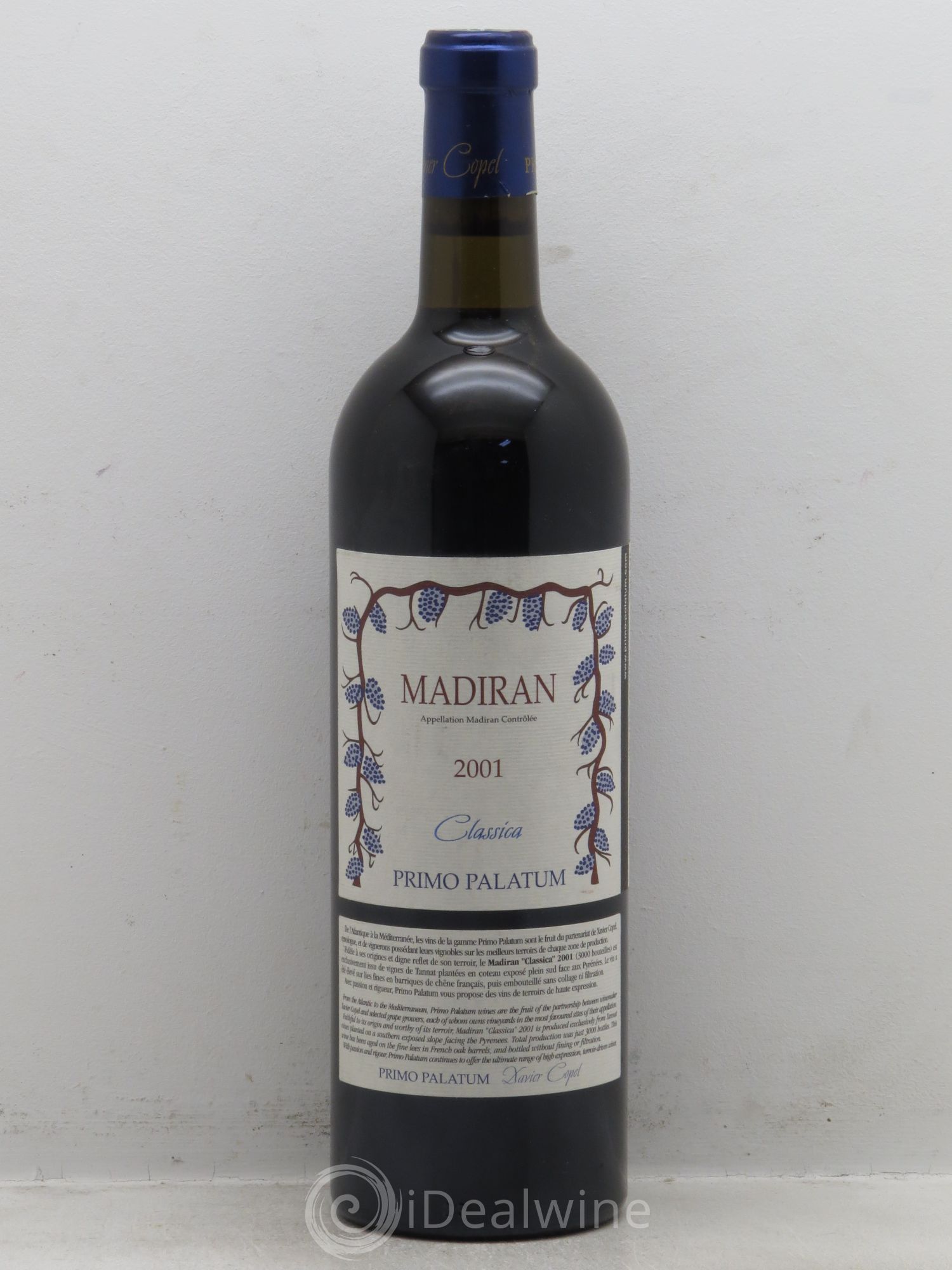 Madiran Primo Palatum Classica Xavier Copel 2001 - Posten von 1 Flasche - 0