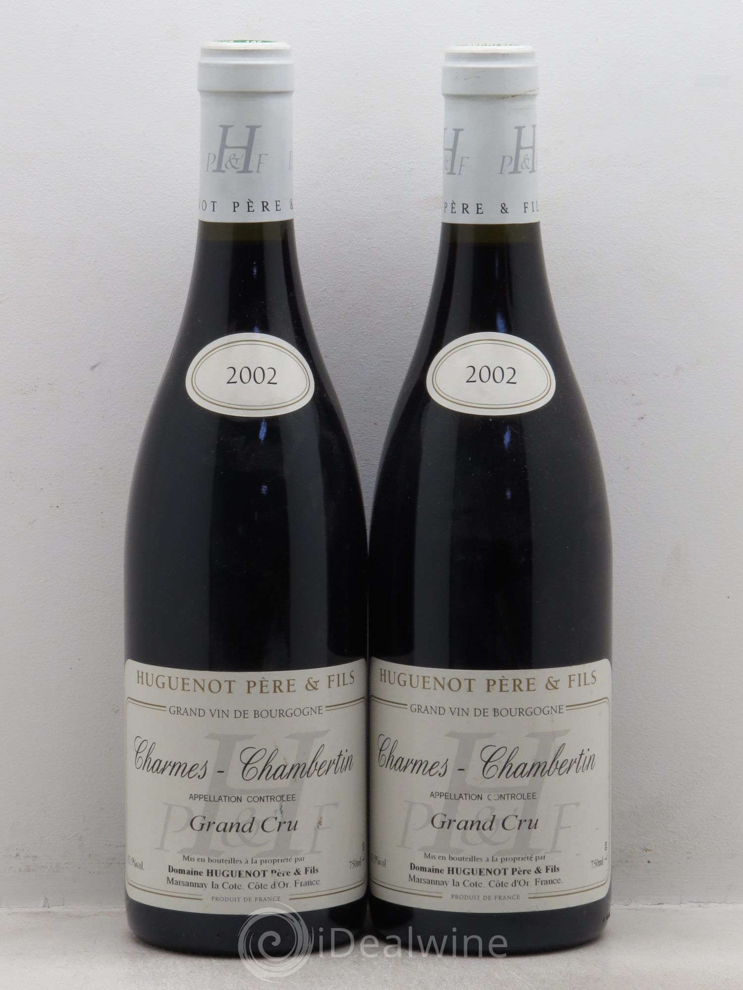 Charmes-Chambertin Grand Cru Domaine Huguenot 2002 - Lot de 2 bouteilles - 0