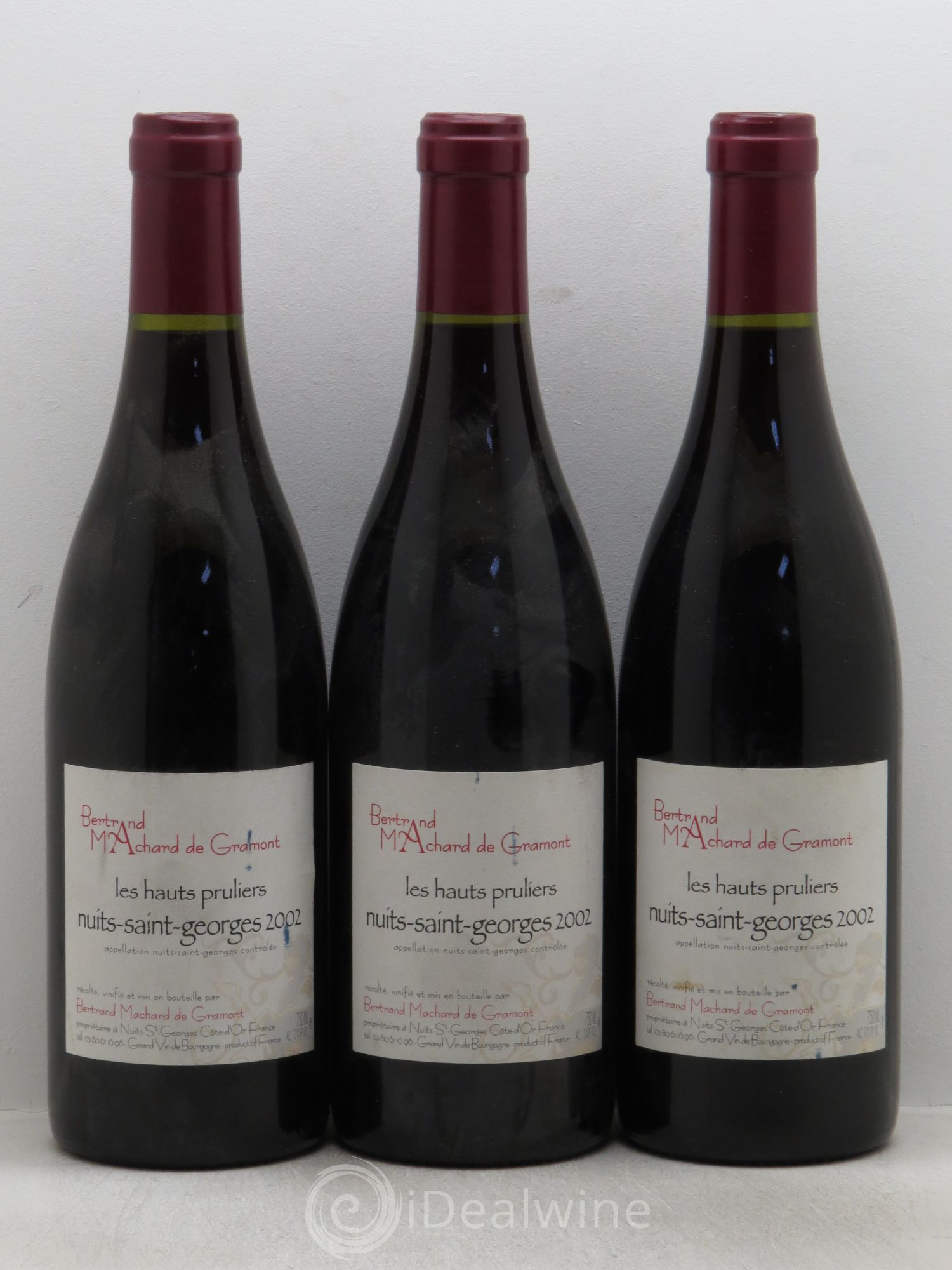 Nuits-Saint-Georges Les Hauts Pruliers 2002 - Posten von 3 Flaschen - 0
