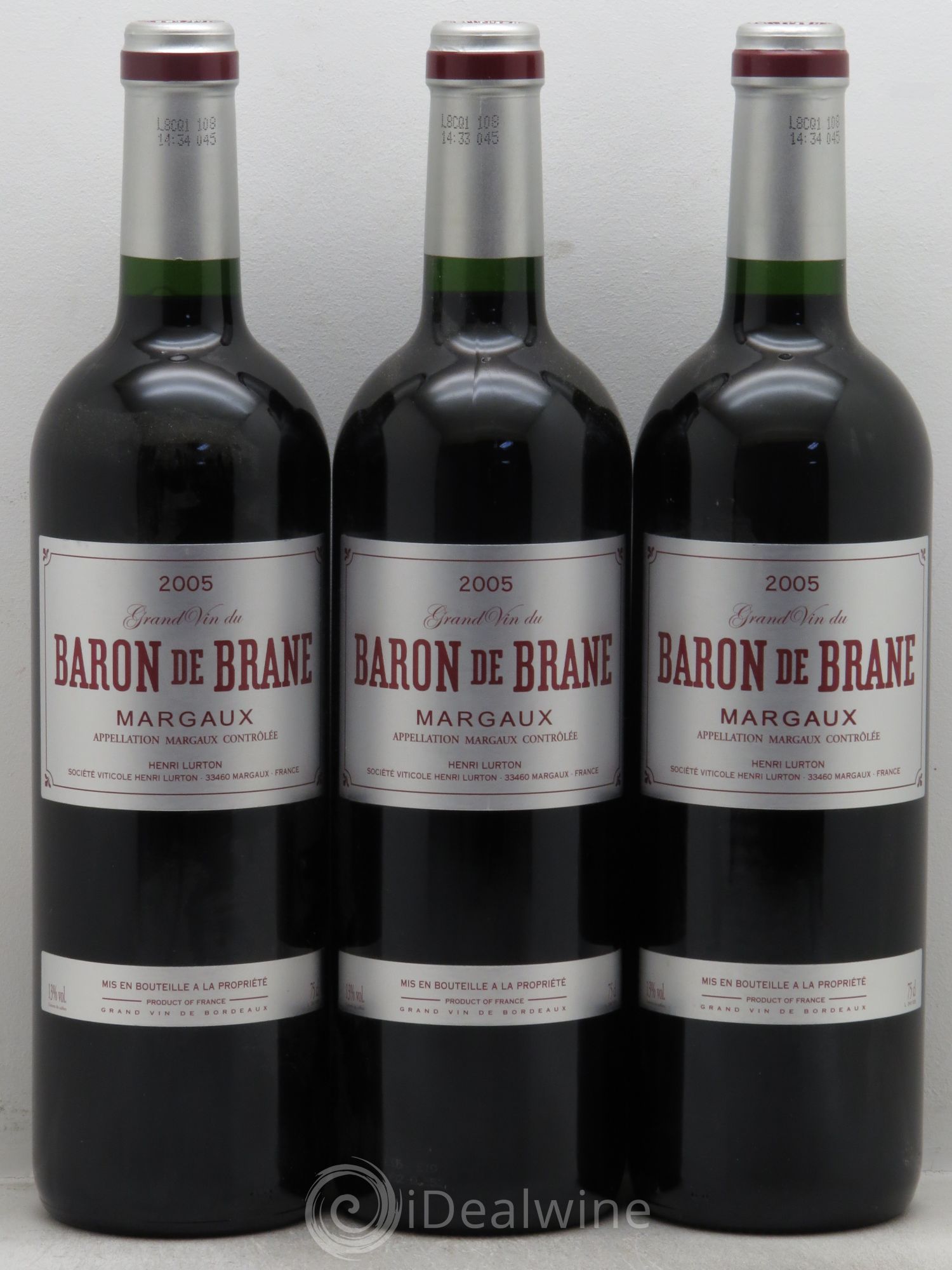 Baron de Brane Second Vin 2005 - Lot de 3 bouteilles - 0
