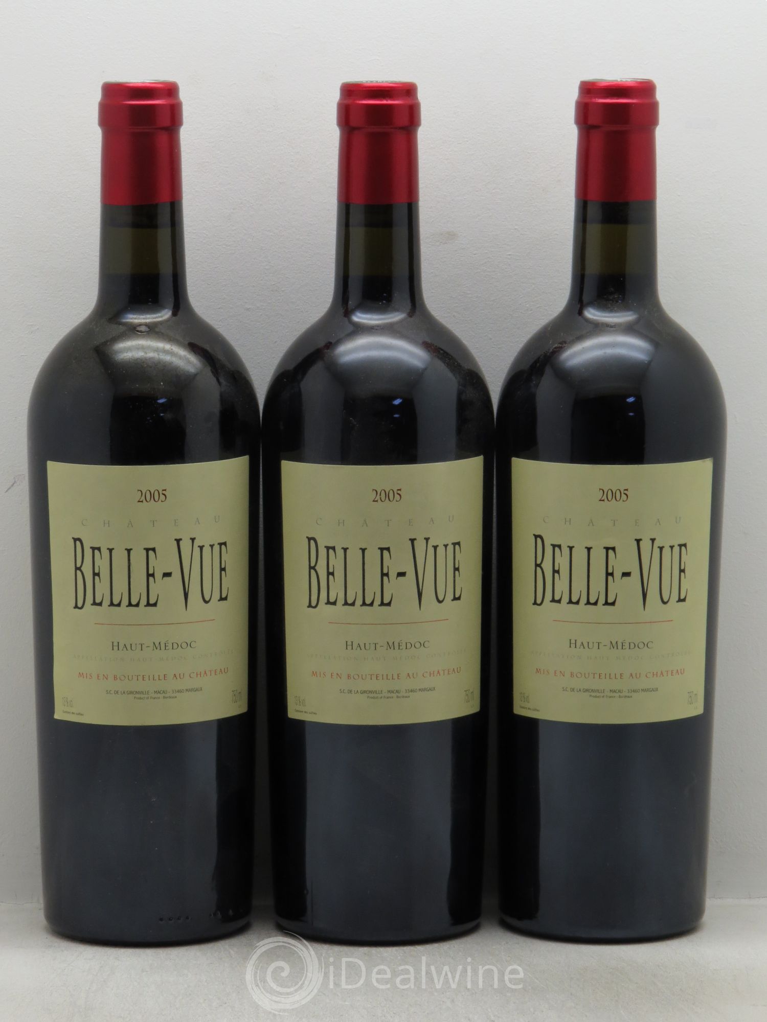 Château Belle-Vue 2005 - Lot de 3 bouteilles - 0