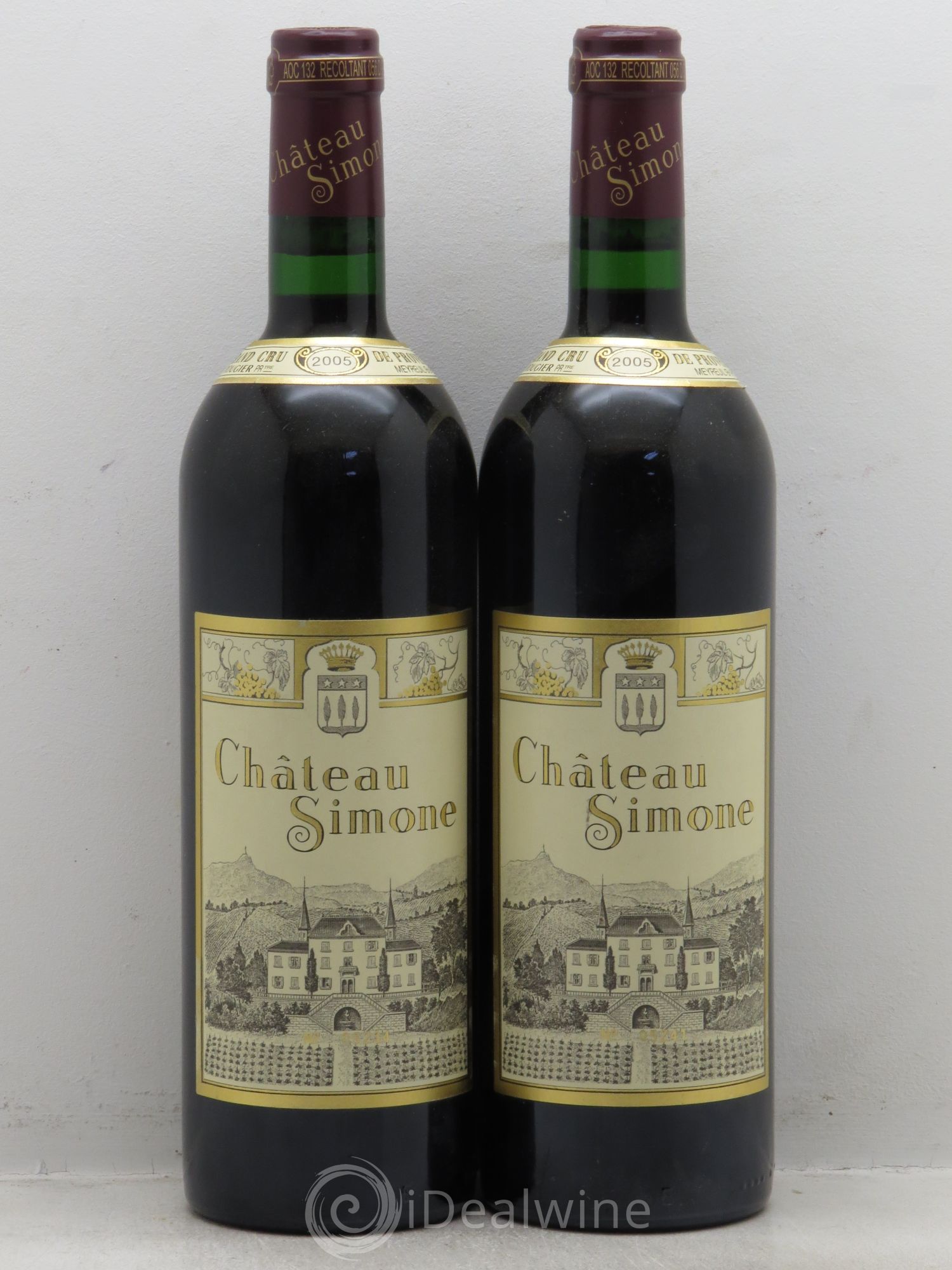 Palette Château Simone Famille Rougier 2005 - Lot de 2 bouteilles - 0