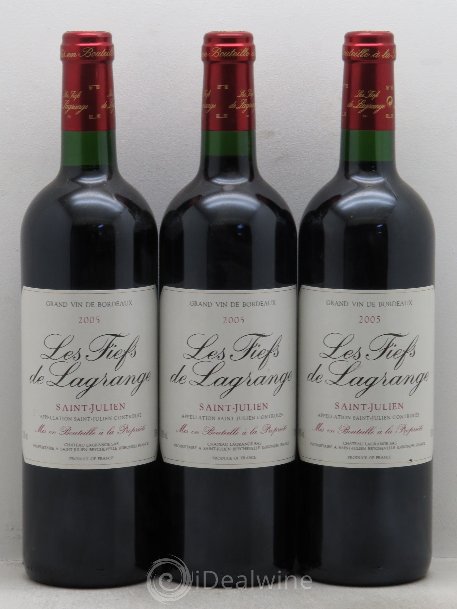 Les Fiefs de Lagrange Second Vin 2005 - Lot de 3 bouteilles - 0