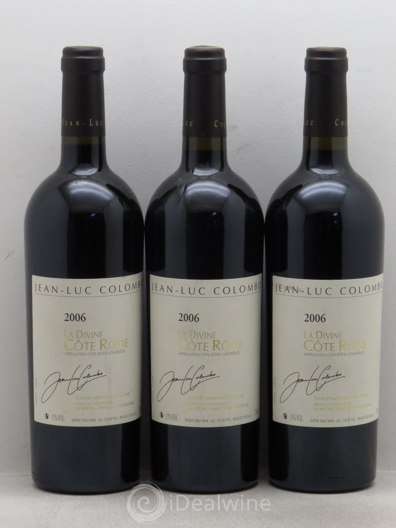 Côte-Rôtie La Divine Jean-Luc Colombo 2006 - Lot de 3 bouteilles - 0