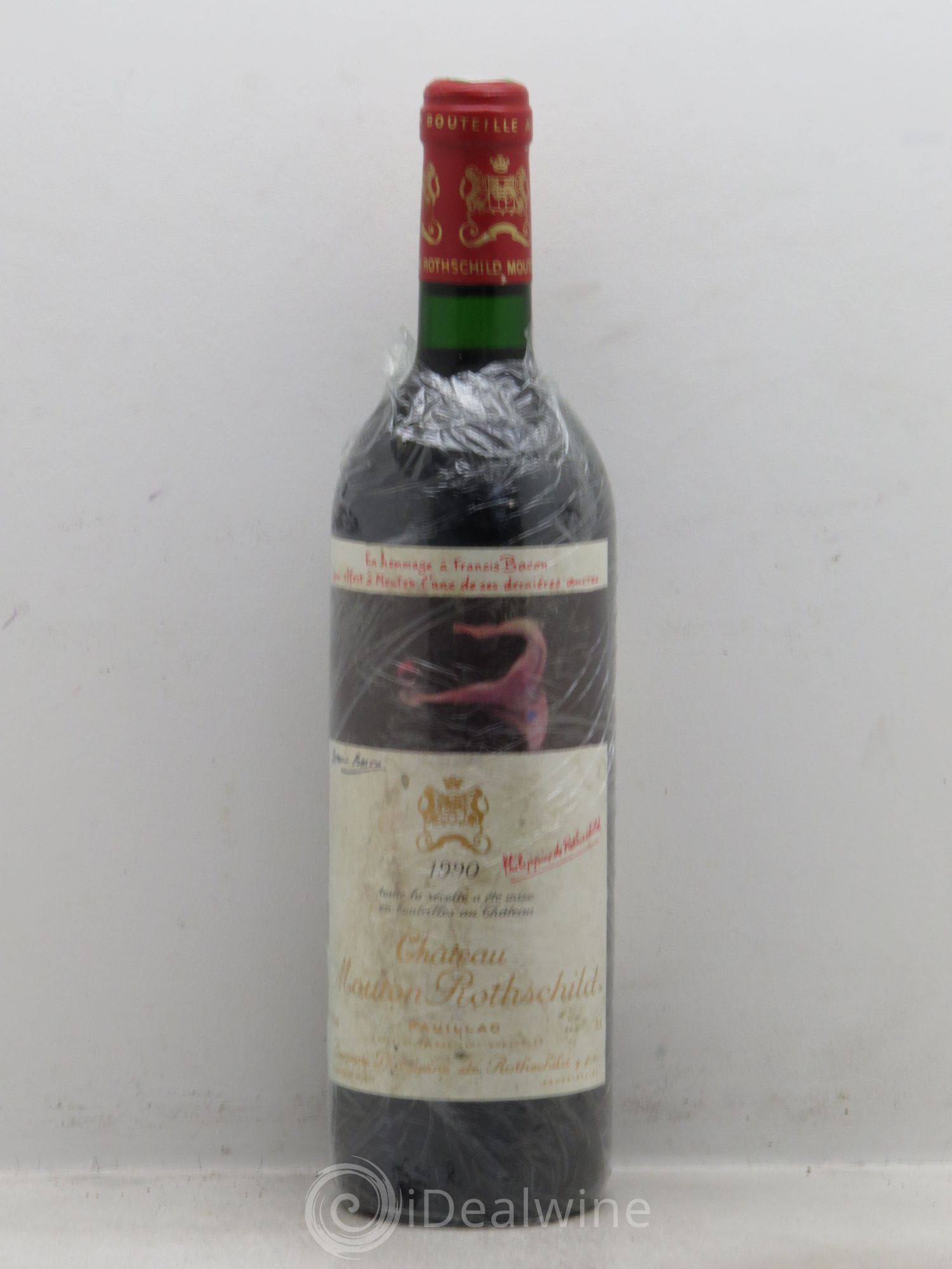 Château Mouton Rothschild 1er Grand Cru Classé 1990 - Lot de 1 bouteille - 0