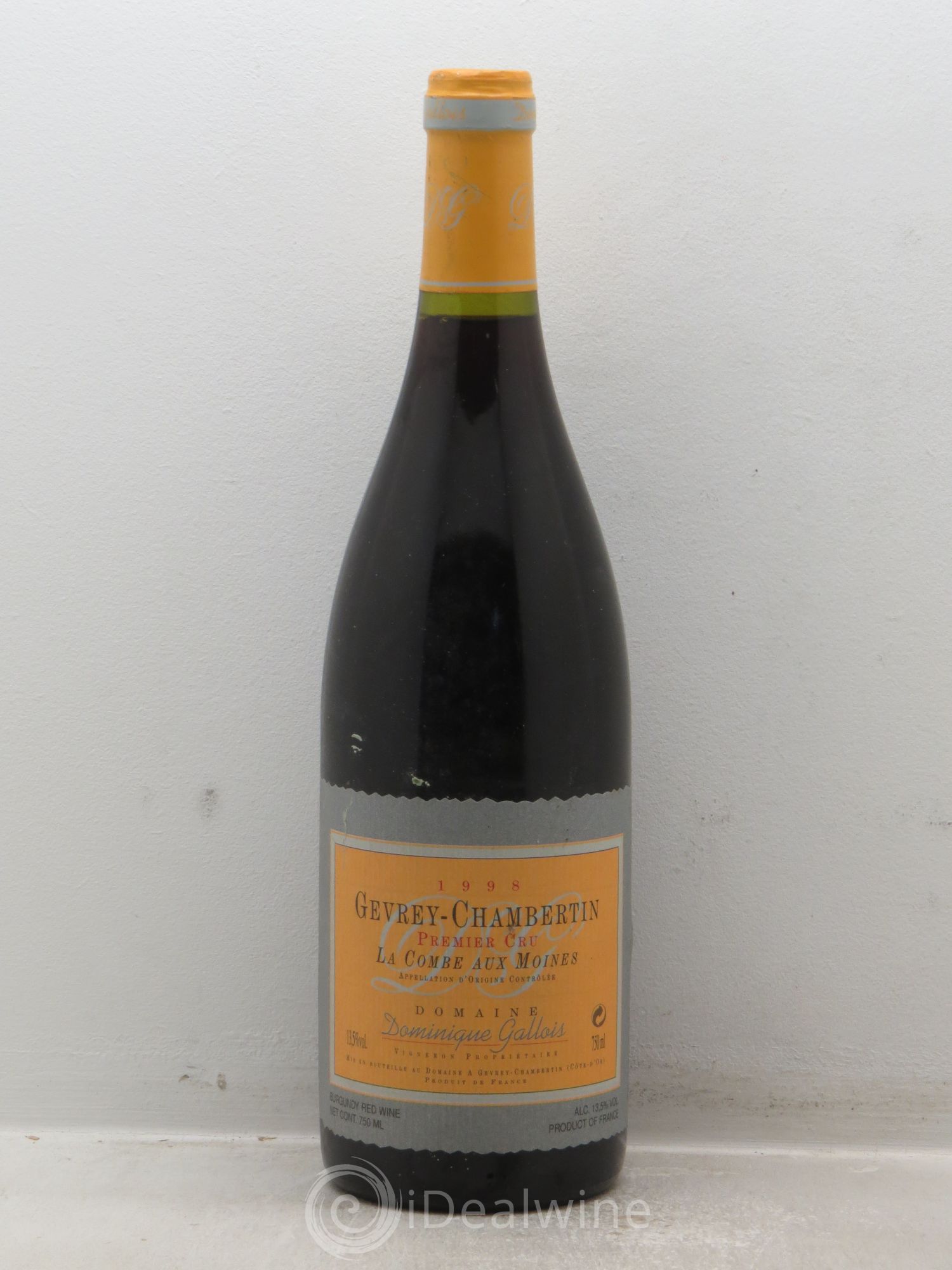 Gevrey-Chambertin 1er Cru Domaine Gallois 1998 - Posten von 1 Flasche - 0