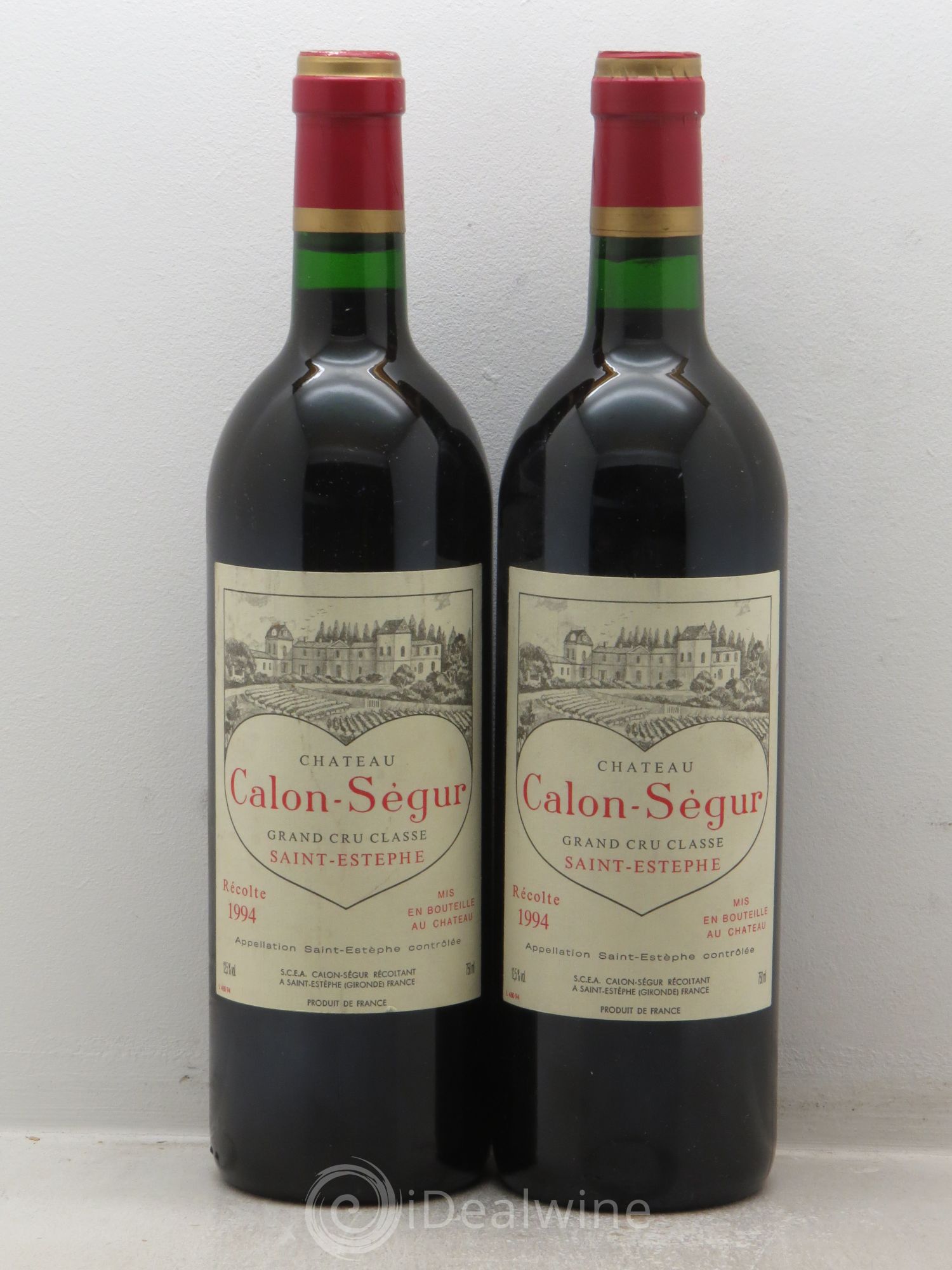 Château Calon Ségur 3ème Grand Cru Classé 1994 - Lot de 2 bouteilles - 0