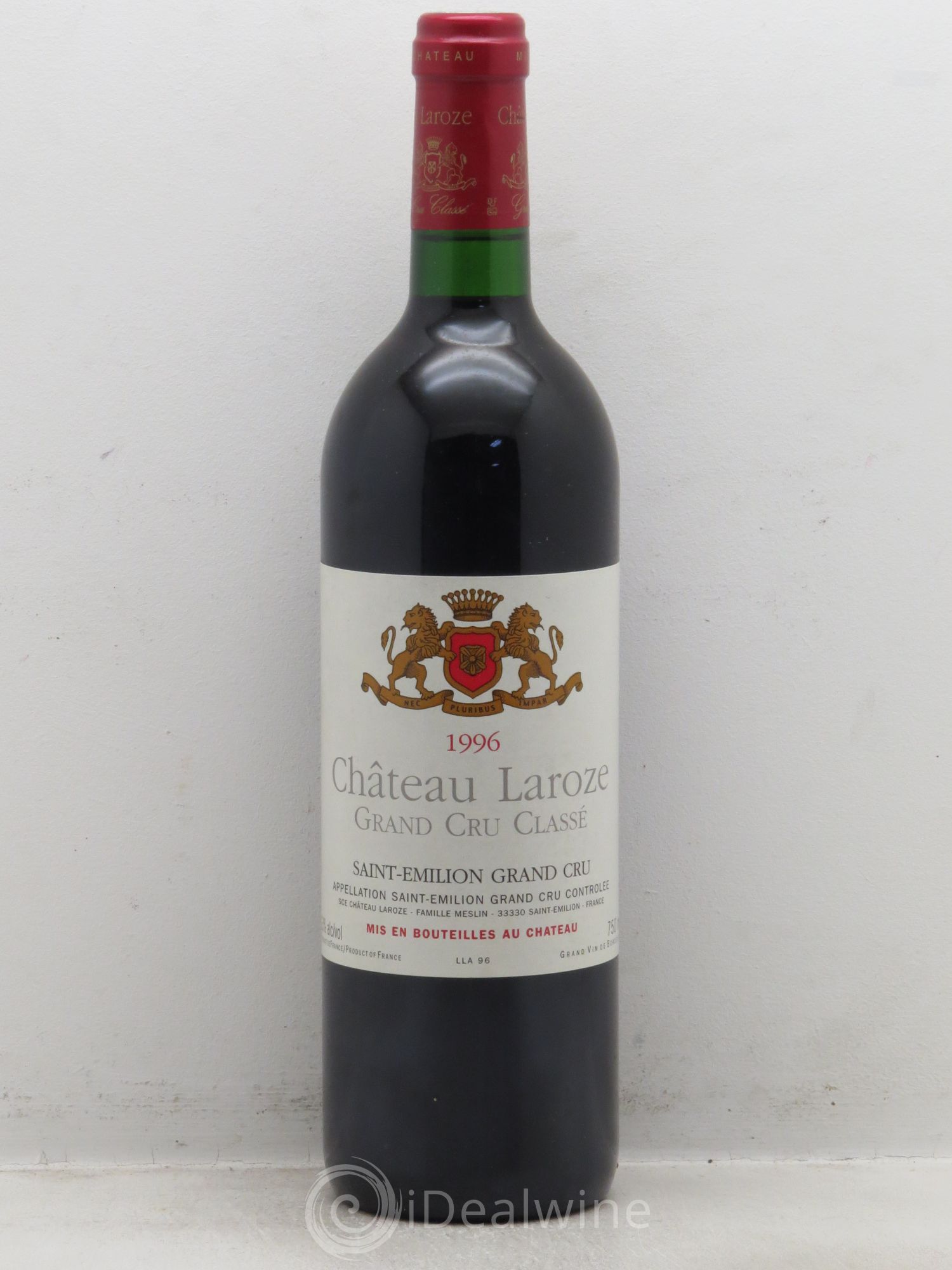 Château Laroze Grand Cru Classé 1996 - Lot de 1 bouteille - 0