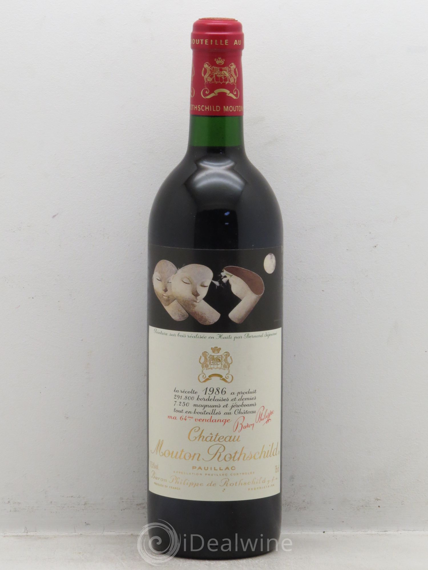 Château Mouton Rothschild 1er Grand Cru Classé 1986 - Lot de 1 bouteille - 0