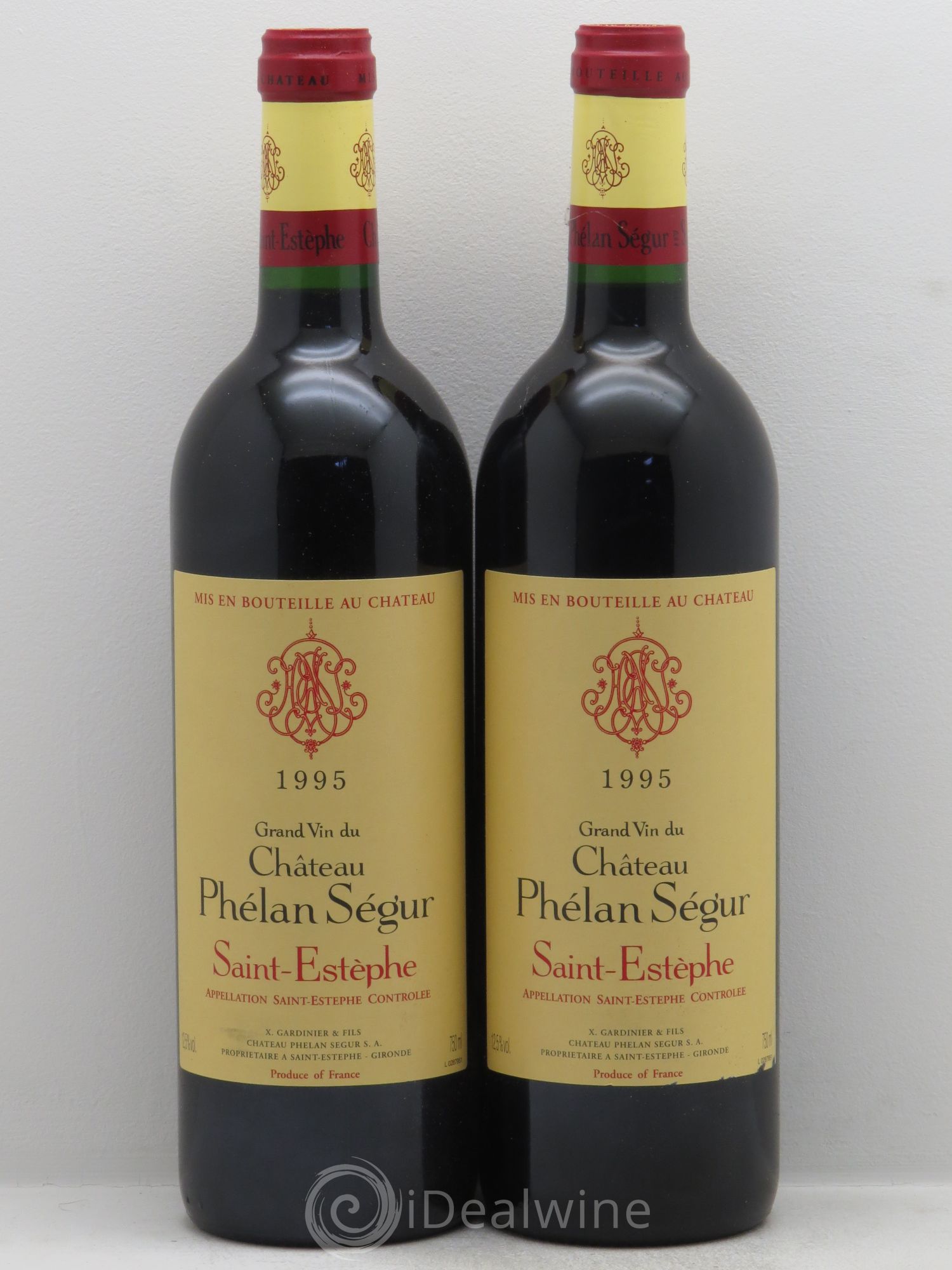 Château Phélan Ségur 1995 - Lot de 2 bouteilles - 0