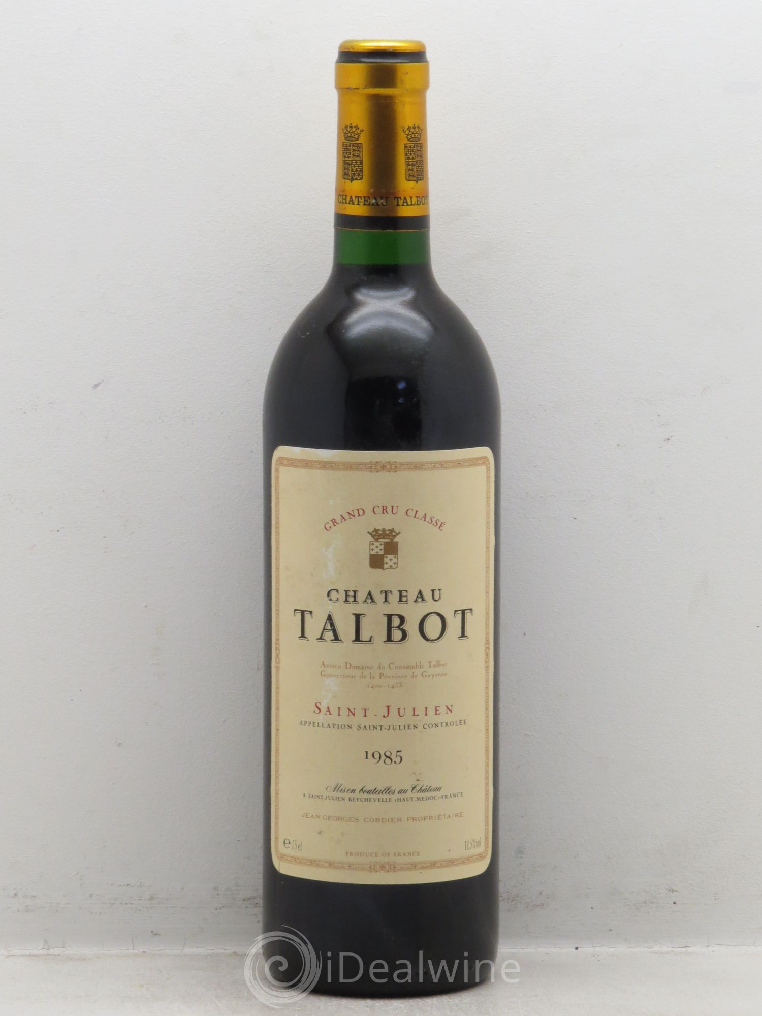 Château Talbot 4ème Grand Cru Classé 1985 - Lot de 1 bouteille - 0