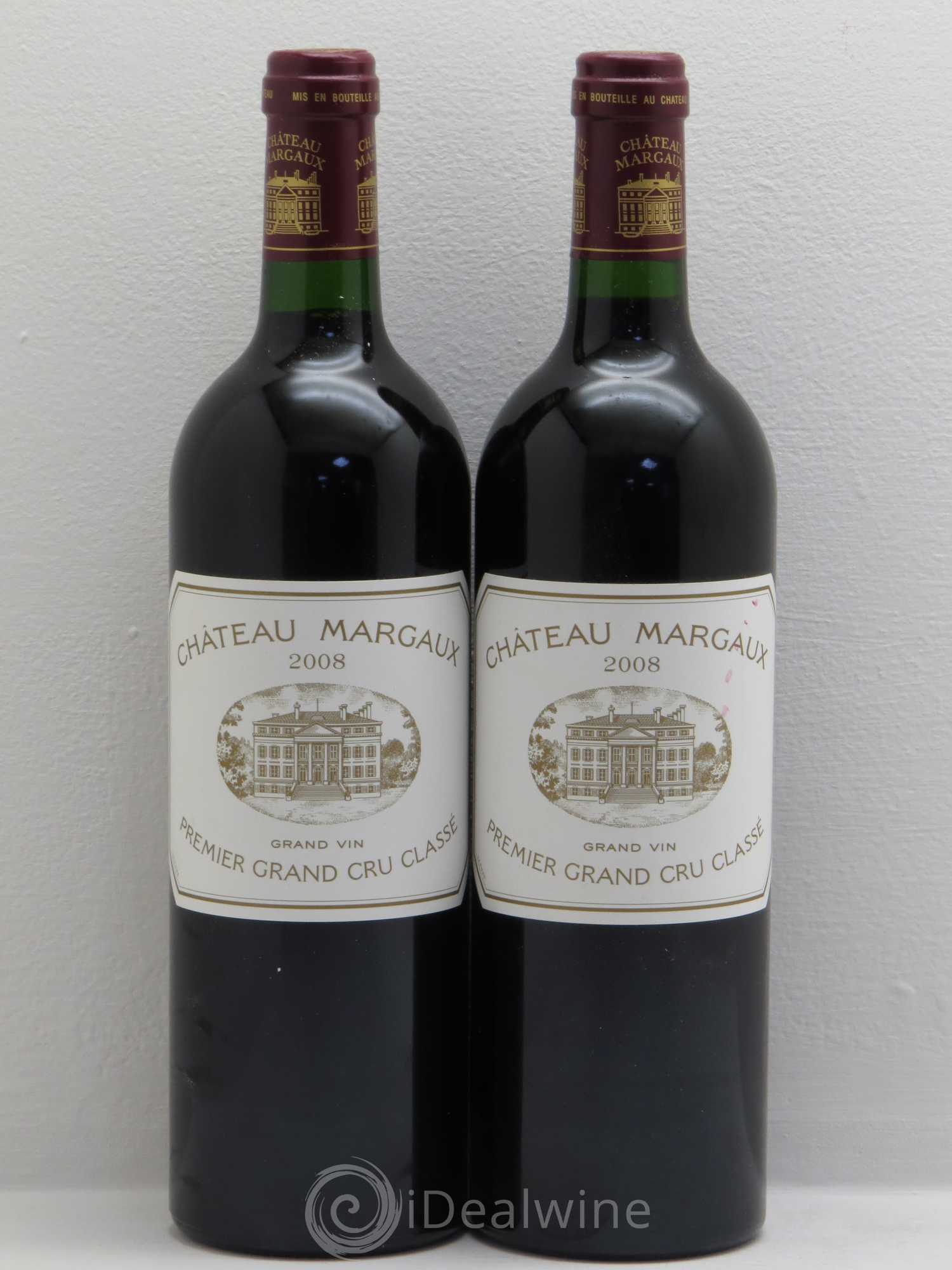 Château Margaux 1er Grand Cru Classé 2008 - Lot de 2 bouteilles - 0