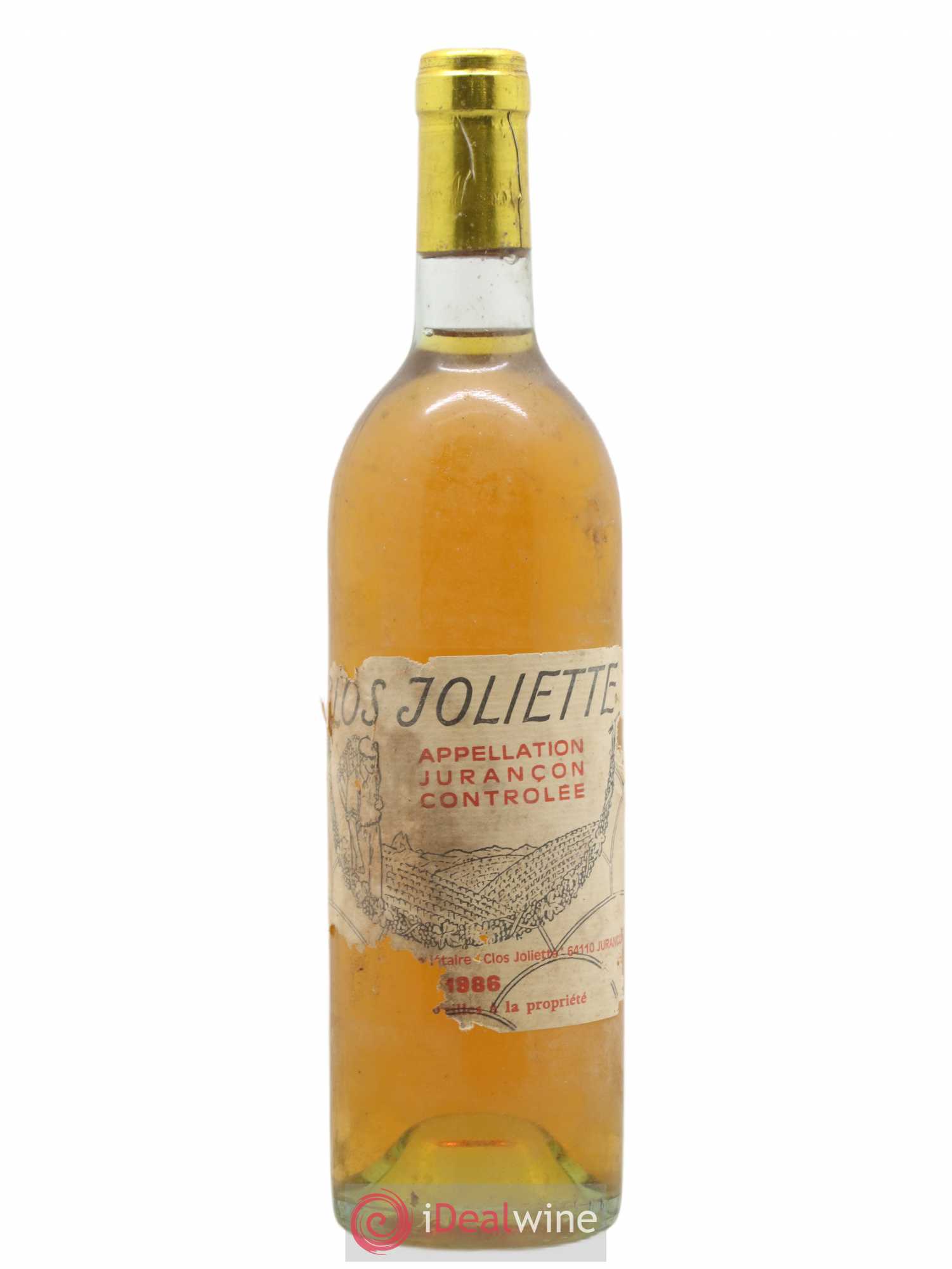 Jurançon Clos Joliette 1986 - Posten von 1 Flasche - 0