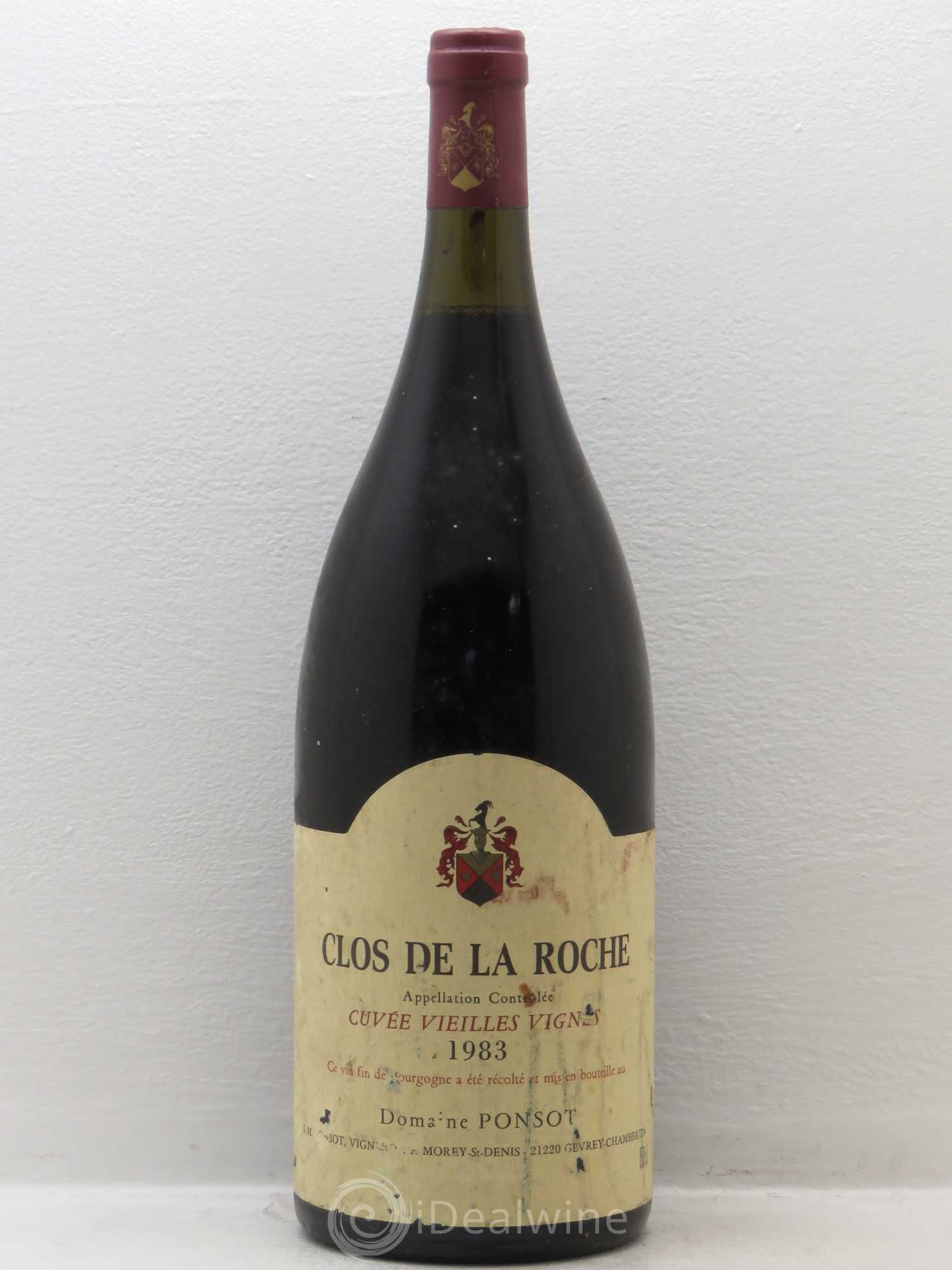 Clos de la Roche Grand Cru Vieilles Vignes Ponsot (Domaine) 1983 - Lot de 1 magnum - 0
