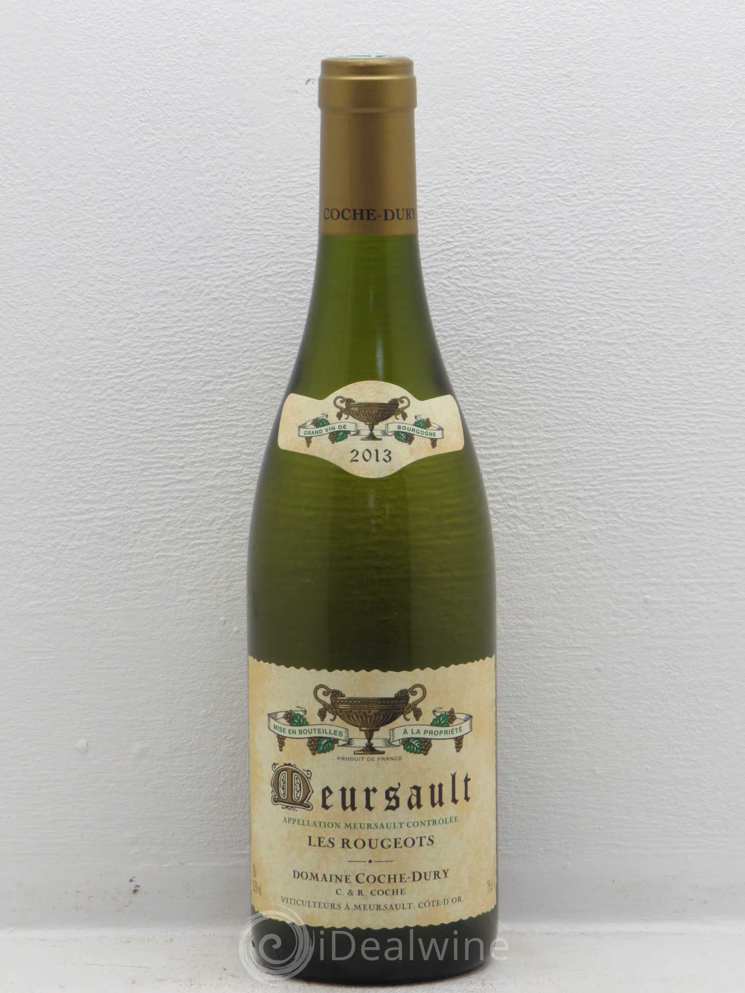 Meursault Les Rougeots Coche Dury (Domaine) 2013 - Lot de 1 bouteille - 0
