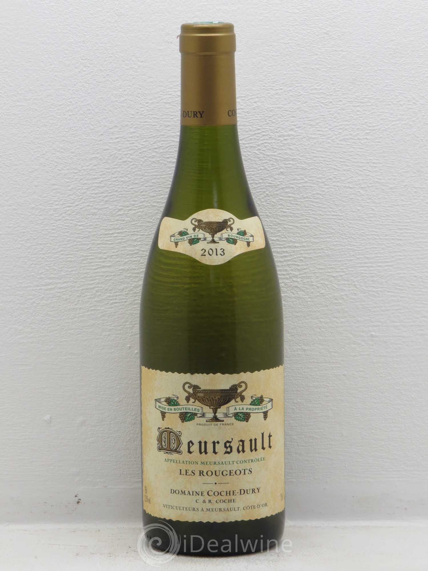 Meursault Les Rougeots Coche Dury (Domaine) 2013 - Lot de 1 bouteille - 0