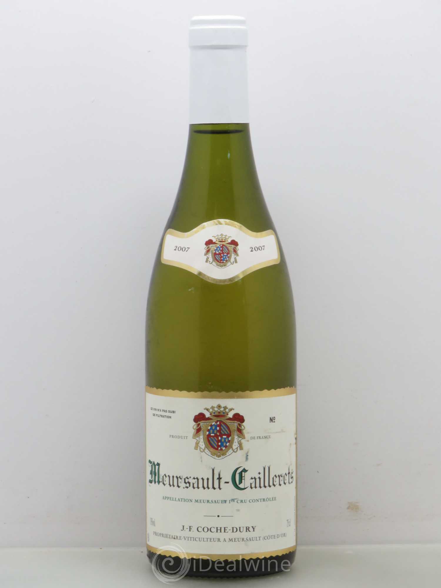 Meursault 1er Cru Caillerets Coche Dury (Domaine) 2007 - Lot de 1 bouteille - 0