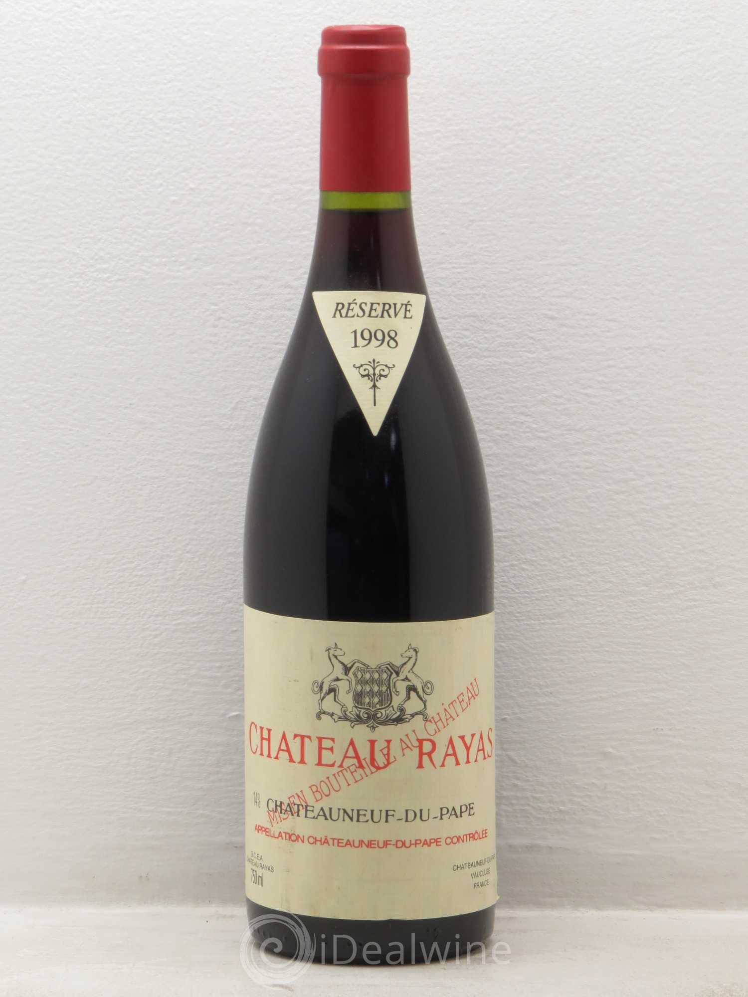 Châteauneuf-du-Pape Château Rayas Emmanuel Reynaud 1998 - Lot de 1 bouteille - 0