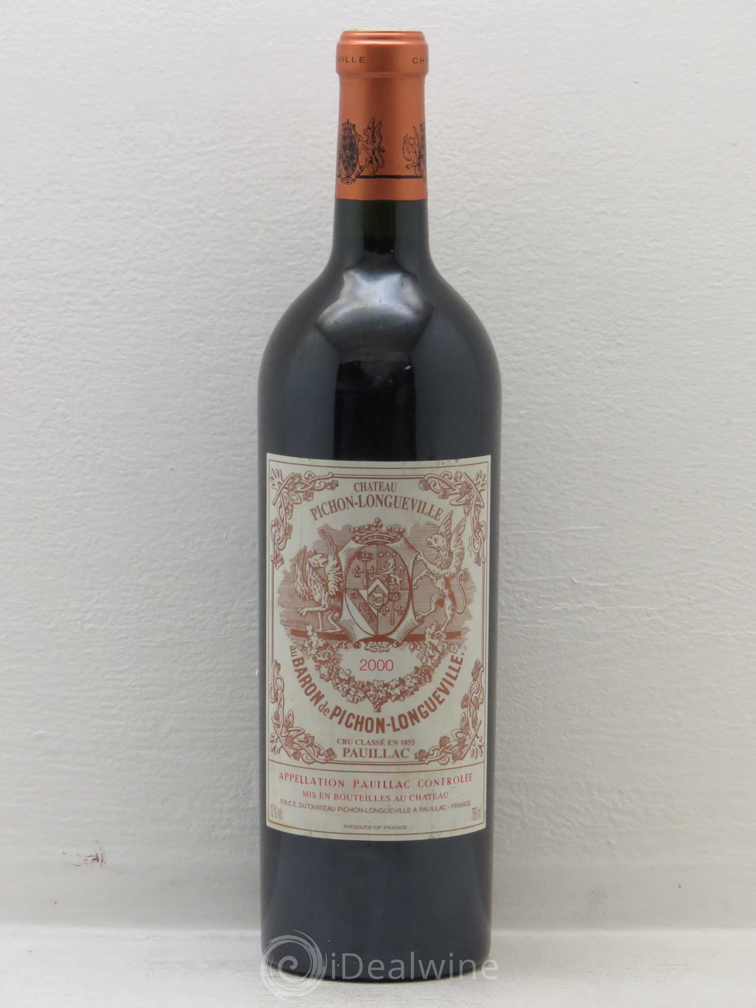 Pichon Longueville Baron 2ème Grand Cru Classé (sans prix de réserve) 2000 - Lot de 1 bouteille - 0
