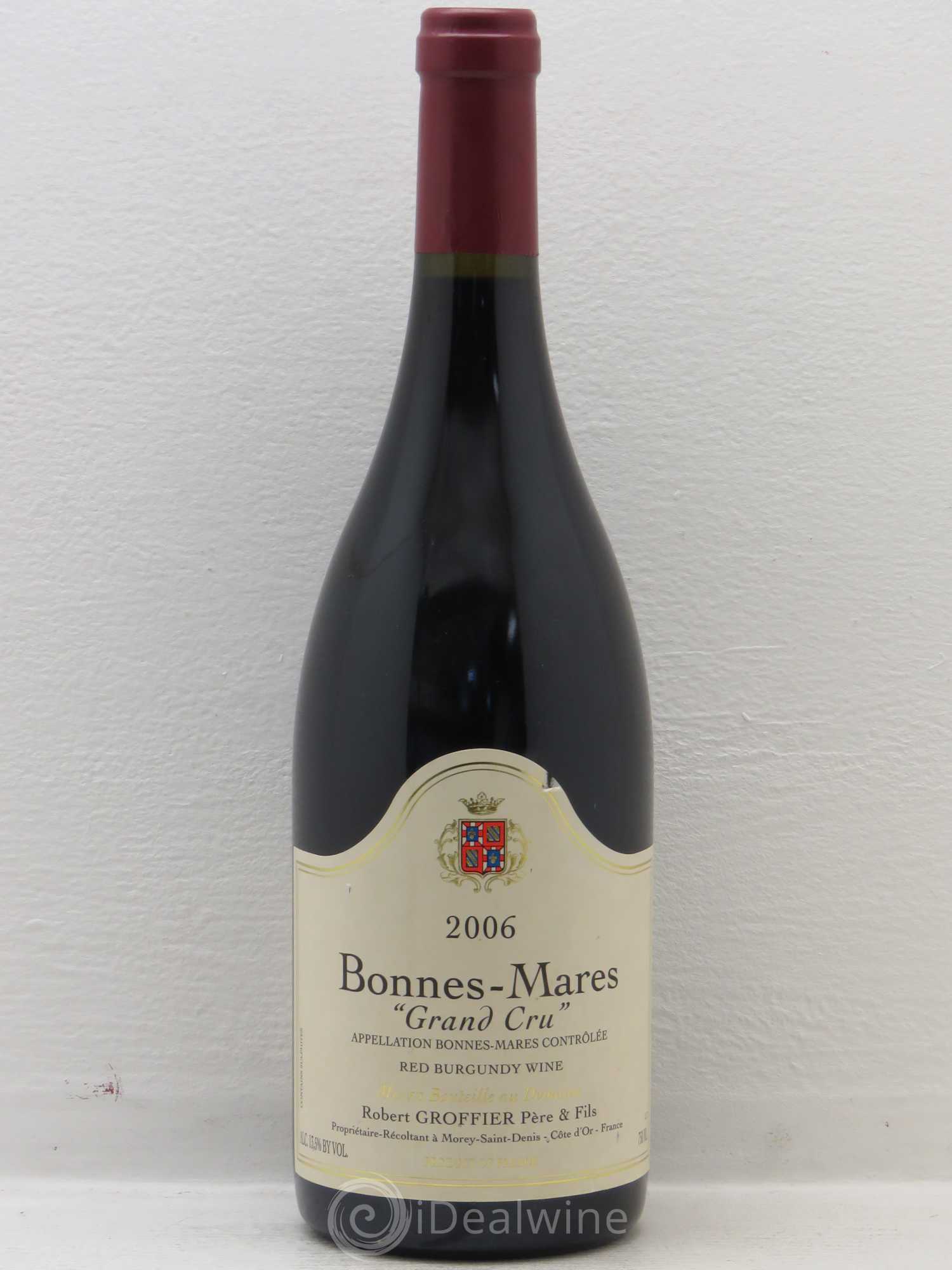 Bonnes-Mares Grand Cru Robert Groffier Père & Fils (Domaine) (sans prix de réserve) 2006 - Lot de 1 bouteille - 0
