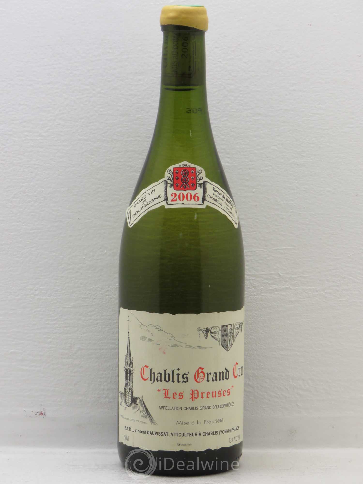 Chablis Grand Cru Les Preuses Vincent Dauvissat (Domaine) (sans prix de réserve) 2006 - Lot de 1 bouteille - 0