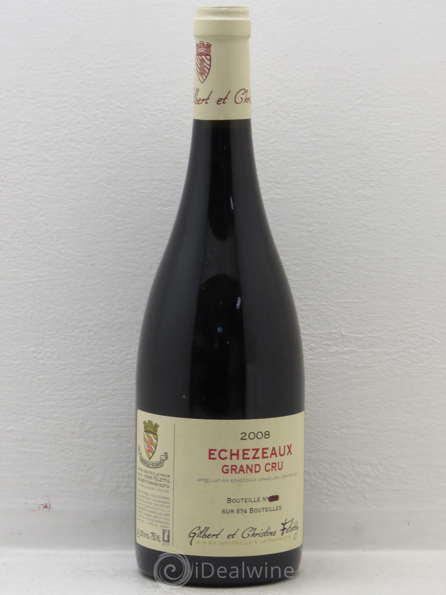 Echezeaux Grand Cru Felletig (sans prix de réserve) 2008 - Posten von 1 Flasche - 0