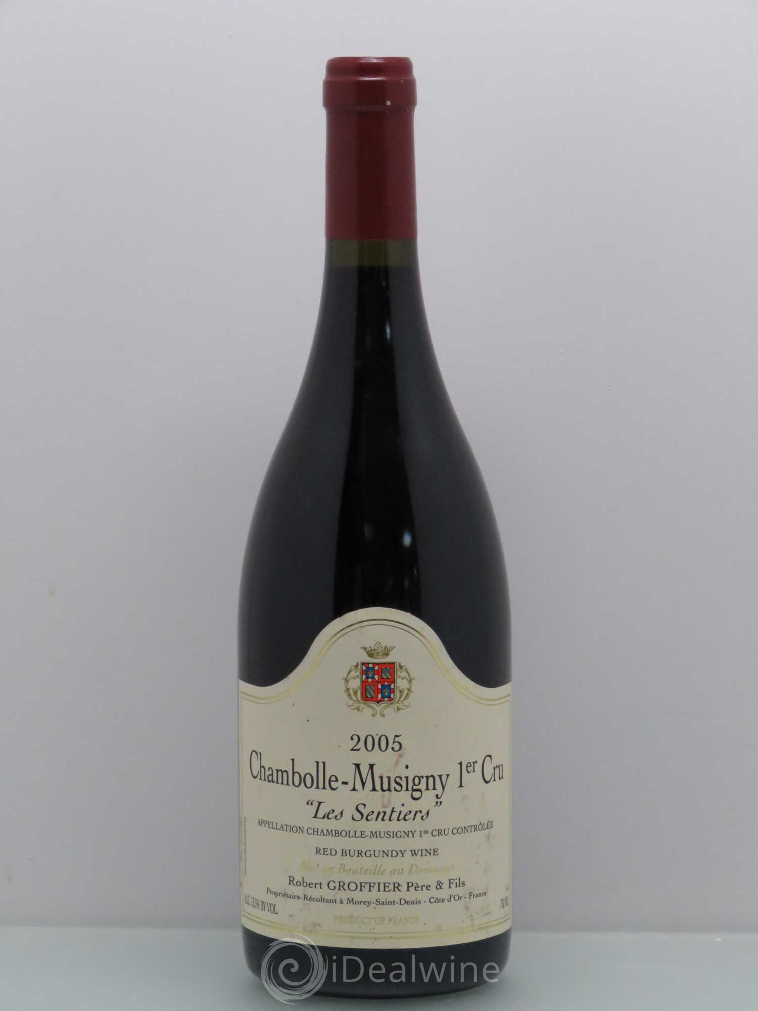 Chambolle-Musigny 1er Cru Les Sentiers Robert Groffier Père & Fils (Domaine) (sans prix de réserve) 2005 - Lot de 1 bouteille - 0