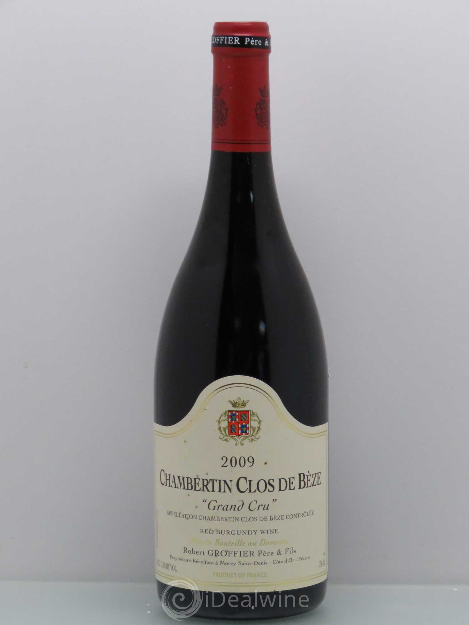 Chambertin Clos de Bèze Grand Cru Robert Groffier Père & Fils (Domaine) (sans prix de réserve) 2009 - Lot de 1 bouteille - 0