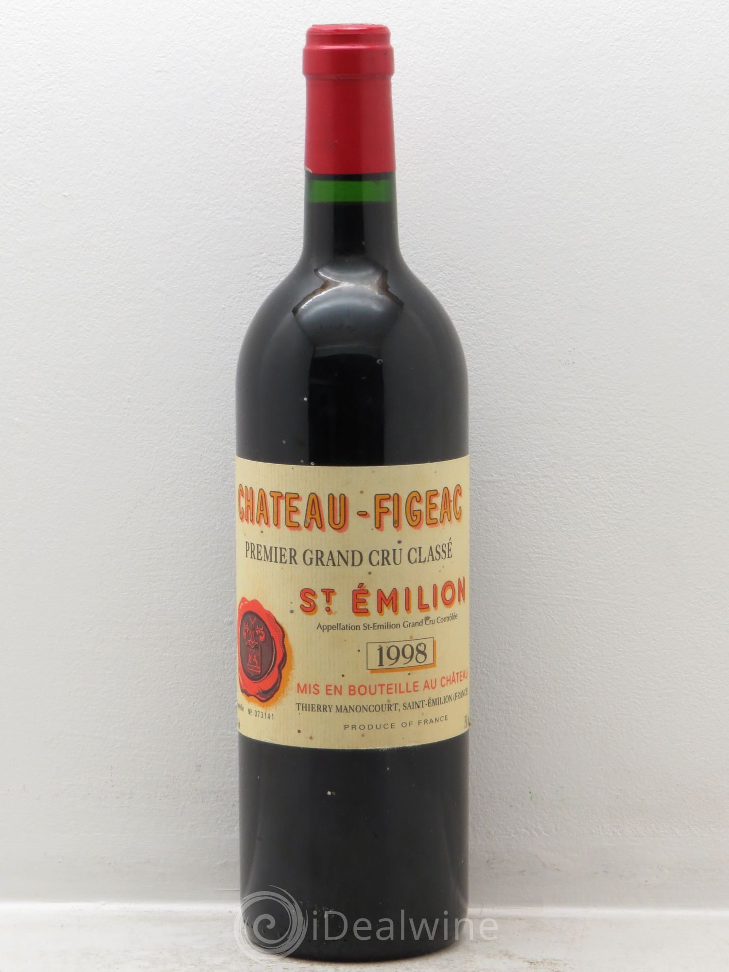 Château Figeac 1er Grand Cru Classé A 1998 - Lot de 1 bouteille - 0