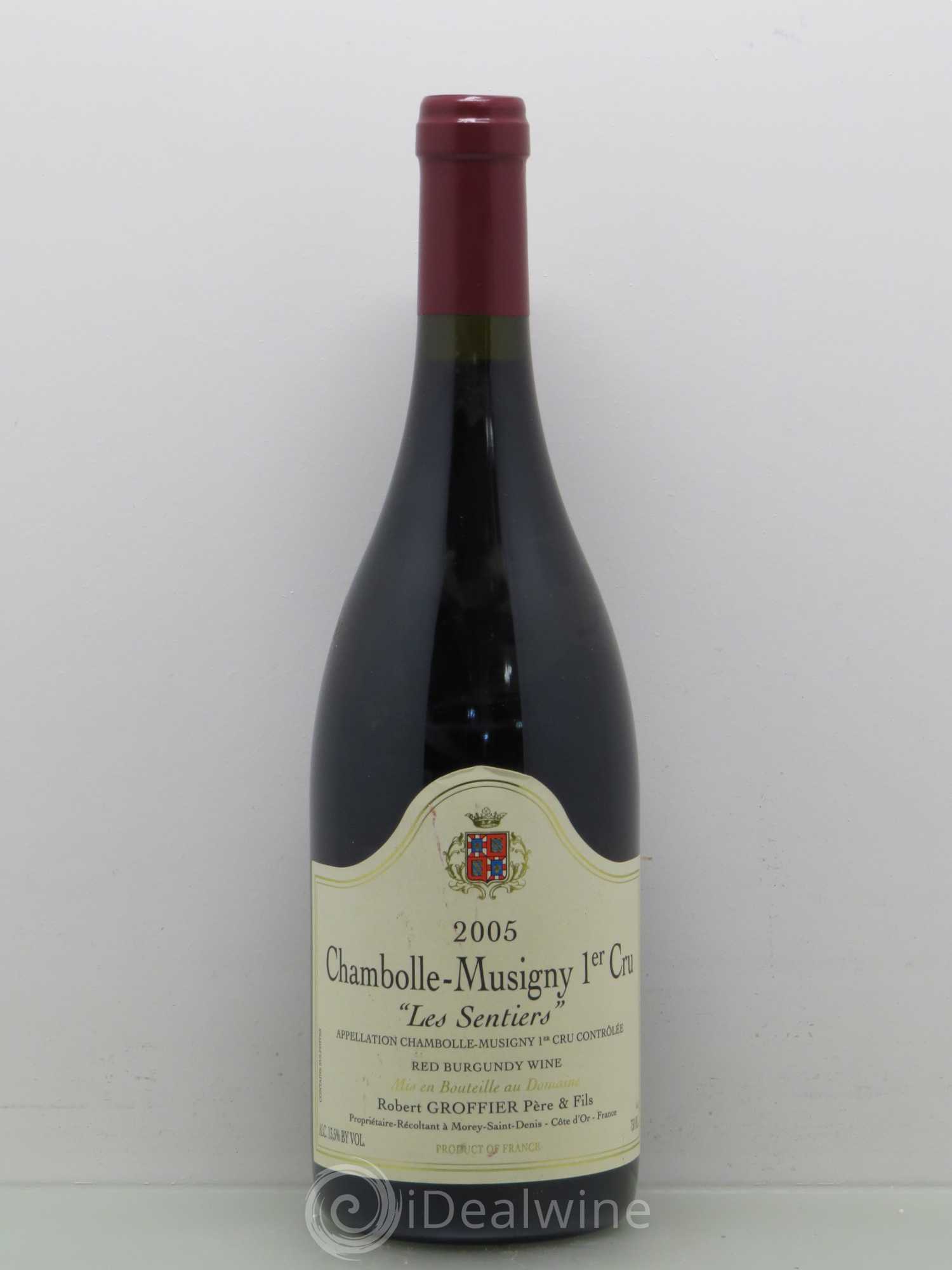 Chambolle-Musigny 1er Cru Les Sentiers Robert Groffier Père & Fils (Domaine) (sans prix de réserve) 2005 - Lot de 1 bouteille - 0