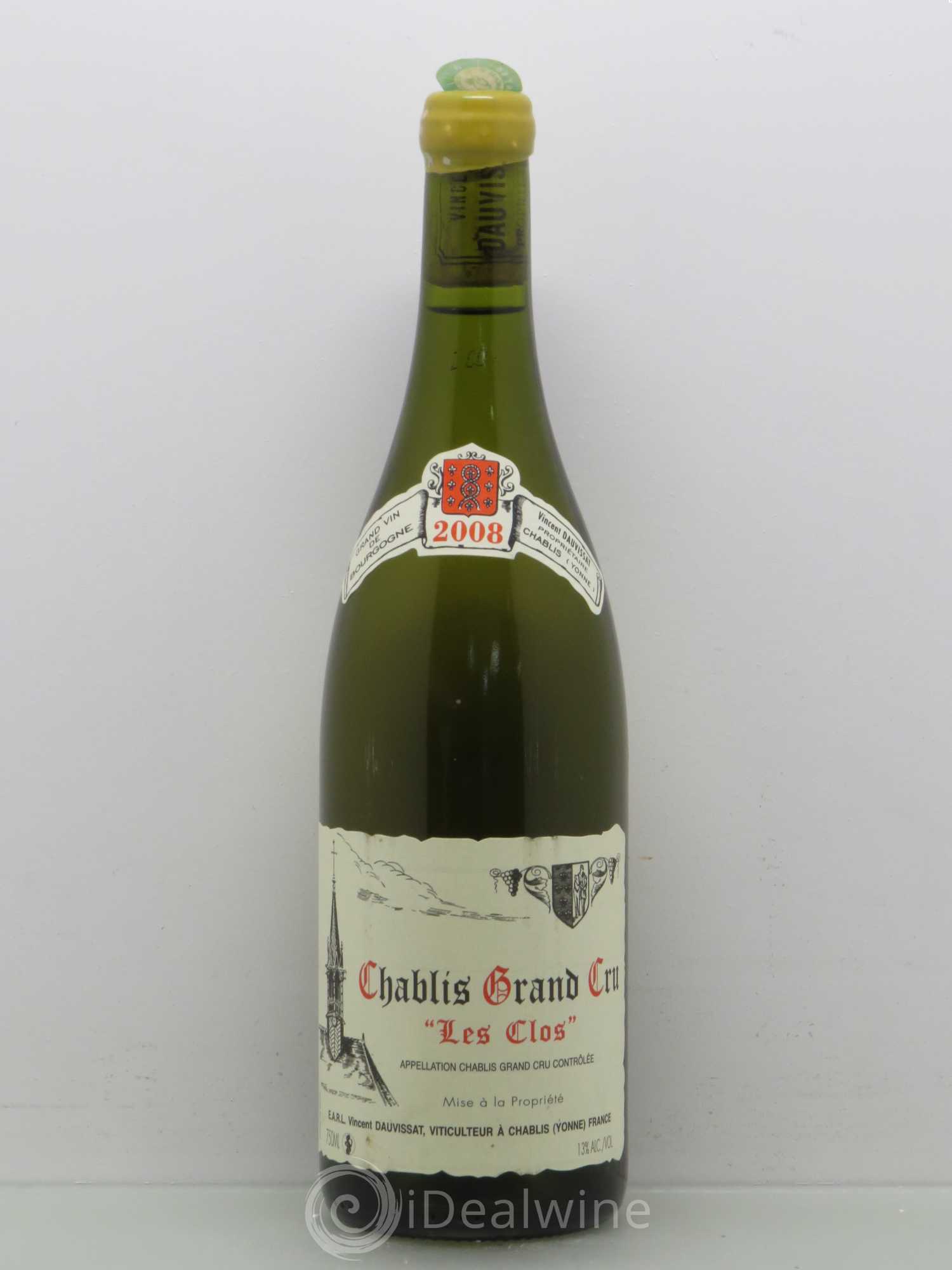 Chablis Grand Cru Les Clos Vincent Dauvissat (Domaine) (sans prix de réserve) 2008 - Lot de 1 bouteille - 0