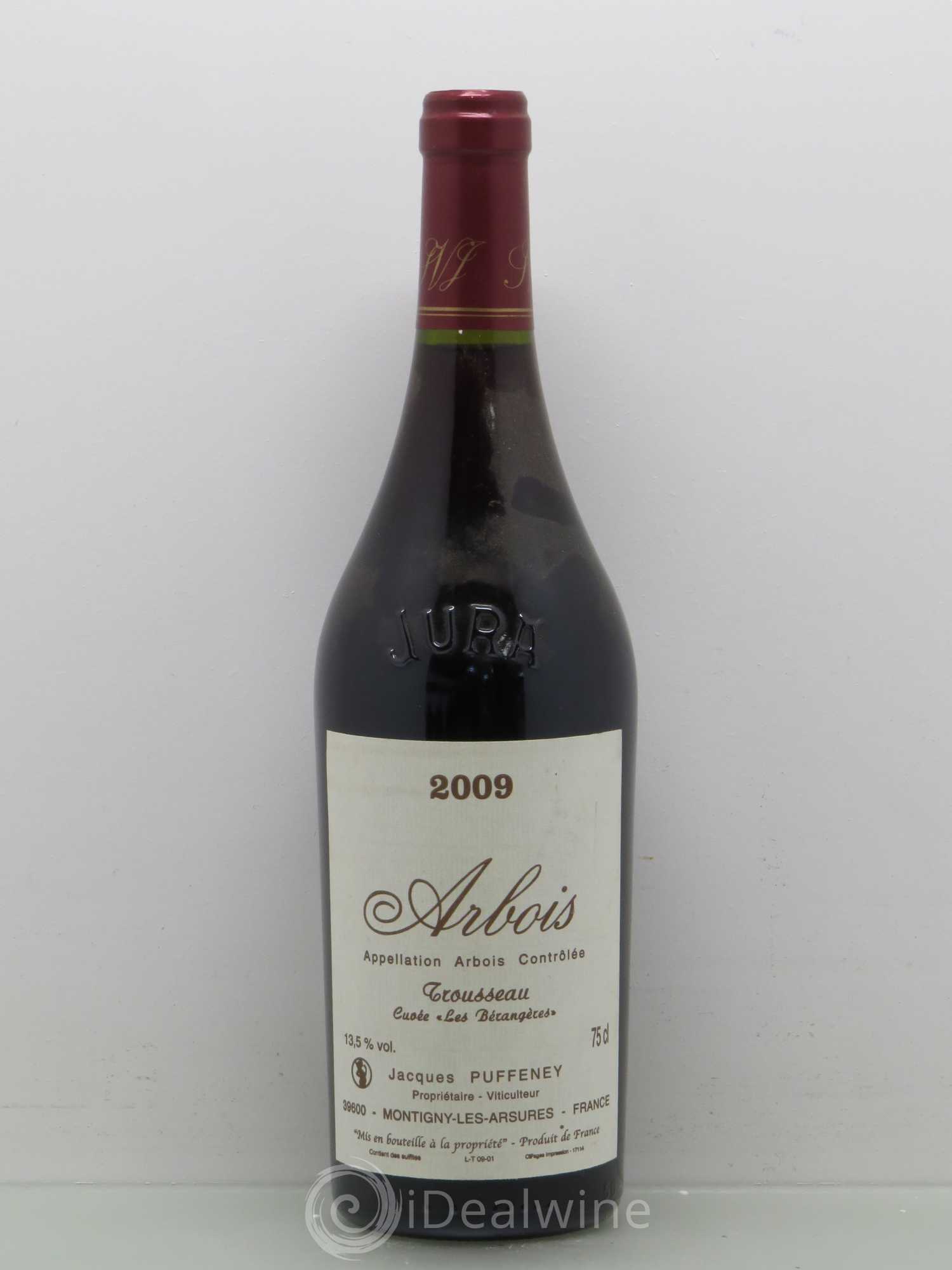 Arbois Trousseau Cuvee Les Berangeres Jacques Puffeney (sans prix de réserve) 2009 - Posten von 1 Flasche - 0