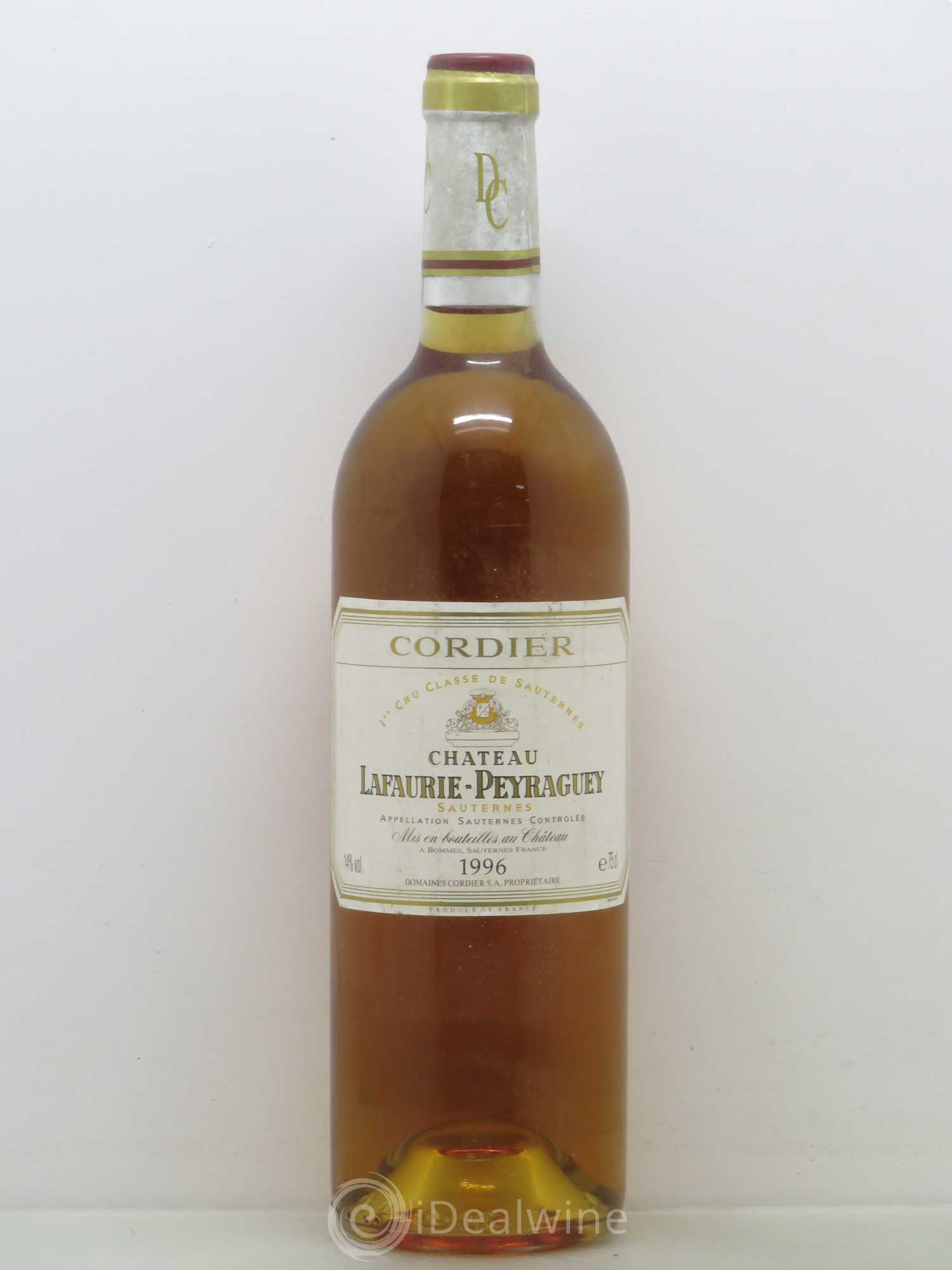Château Lafaurie-Peyraguey 1er Grand Cru Classé (senza prezzo di riserva) 1996 - Lotto di 1 bottiglia - 0