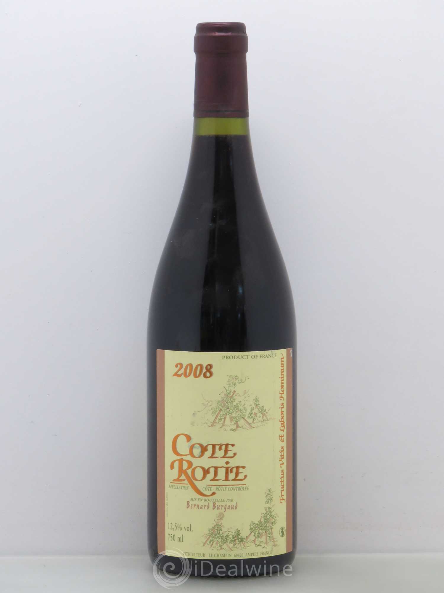Côte-Rôtie Bernard Burgaud (sans prix de réserve) 2008 - Lot de 1 bouteille - 0