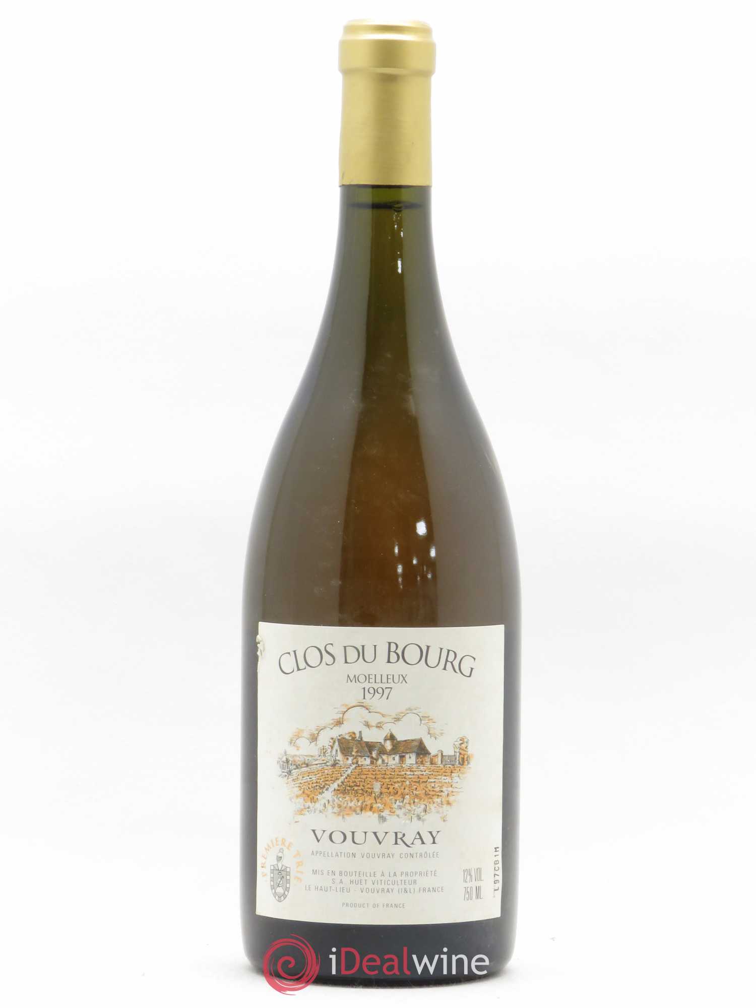 Vouvray Clos du Bourg Moelleux 1ère trie Domaine Huet 1997 - Lotto di 1 bottiglia - 0