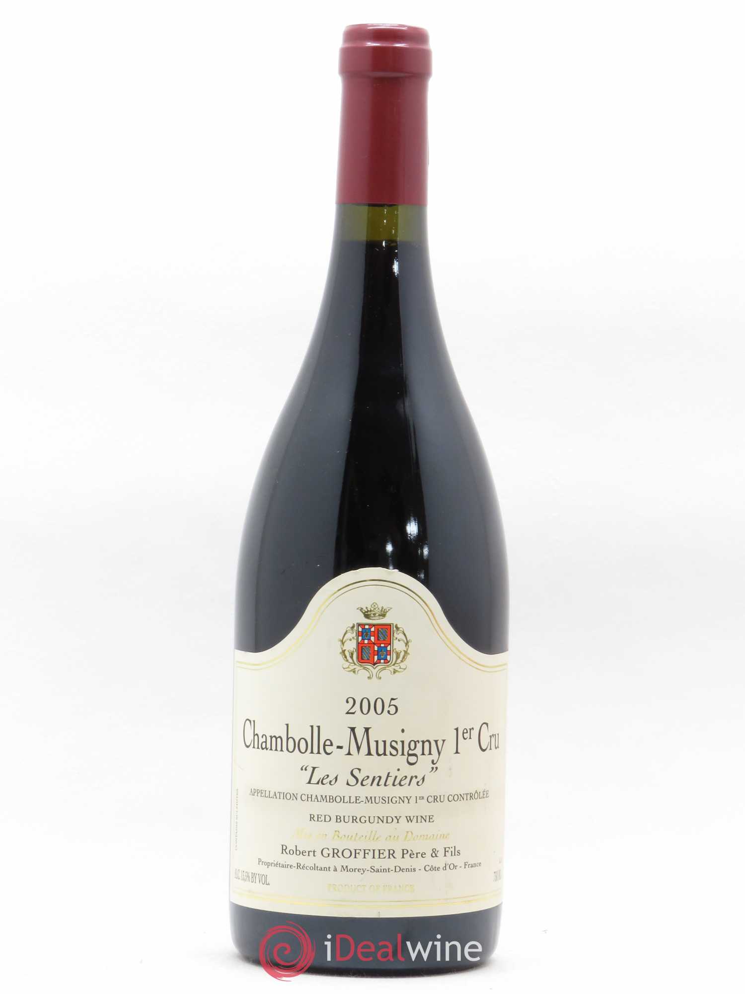 Chambolle-Musigny 1er Cru Les Sentiers Robert Groffier Père & Fils (Domaine) 2005 - Lot de 1 bouteille - 0