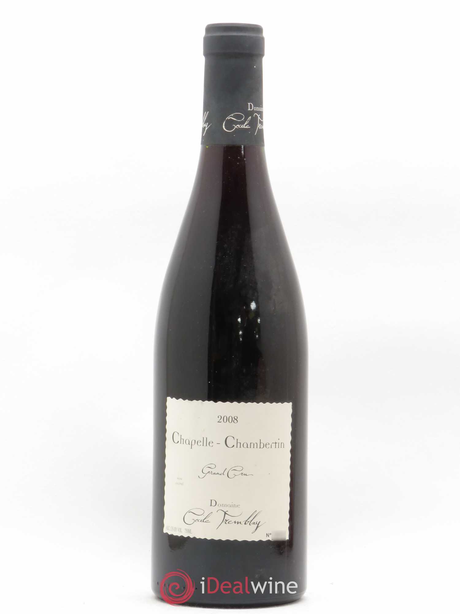 Chapelle-Chambertin Grand Cru Cécile Tremblay 2008 - Lot de 1 bouteille - 0