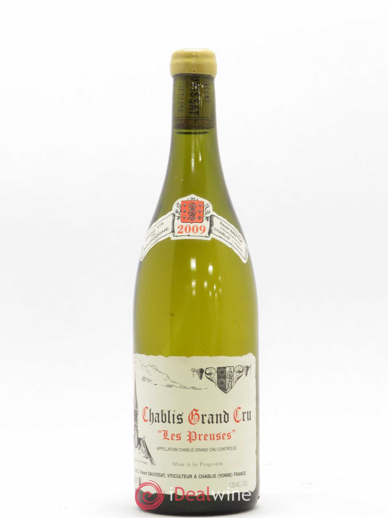 Chablis Grand Cru Les Preuses Vincent Dauvissat (Domaine) (sans prix de réserve) 2009 - Lot de 1 bouteille - 0