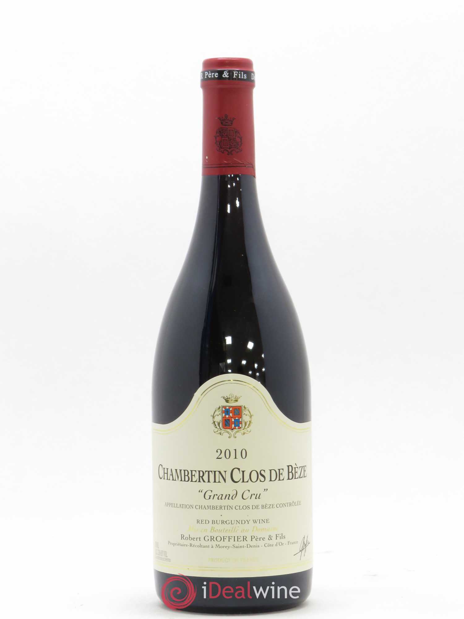 Chambertin Clos de Bèze Grand Cru Robert Groffier Père & Fils (Domaine) (sans prix de réserve) 2010 - Lot de 1 bouteille - 0